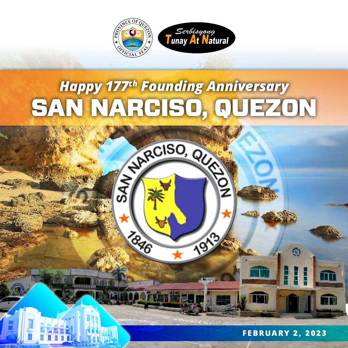 Happy 177th Founding Anniversary San Narcisco, Quezon | February 02, 2023