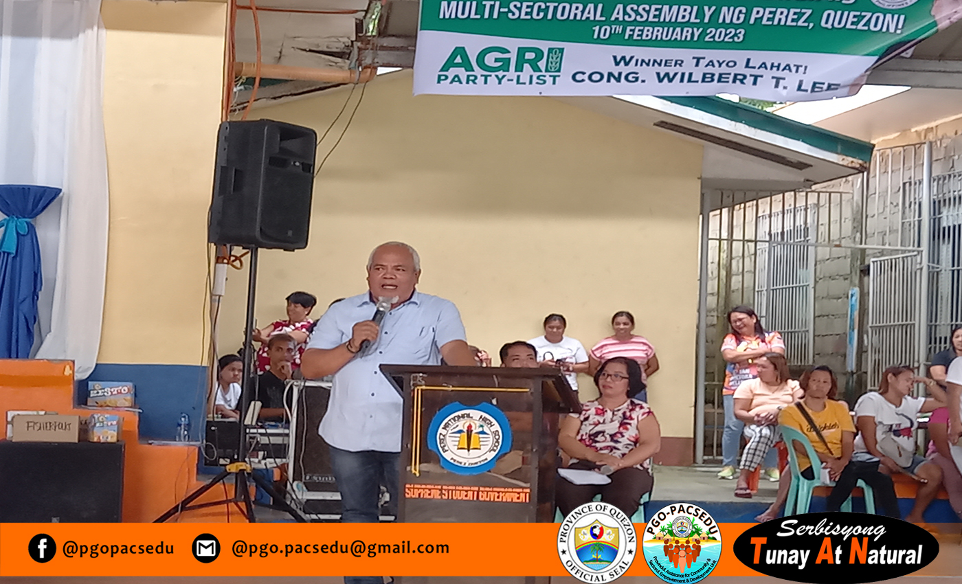 Multi Sectoral Assembly sa bayan ng Perez, Quezon | February 10, 2023