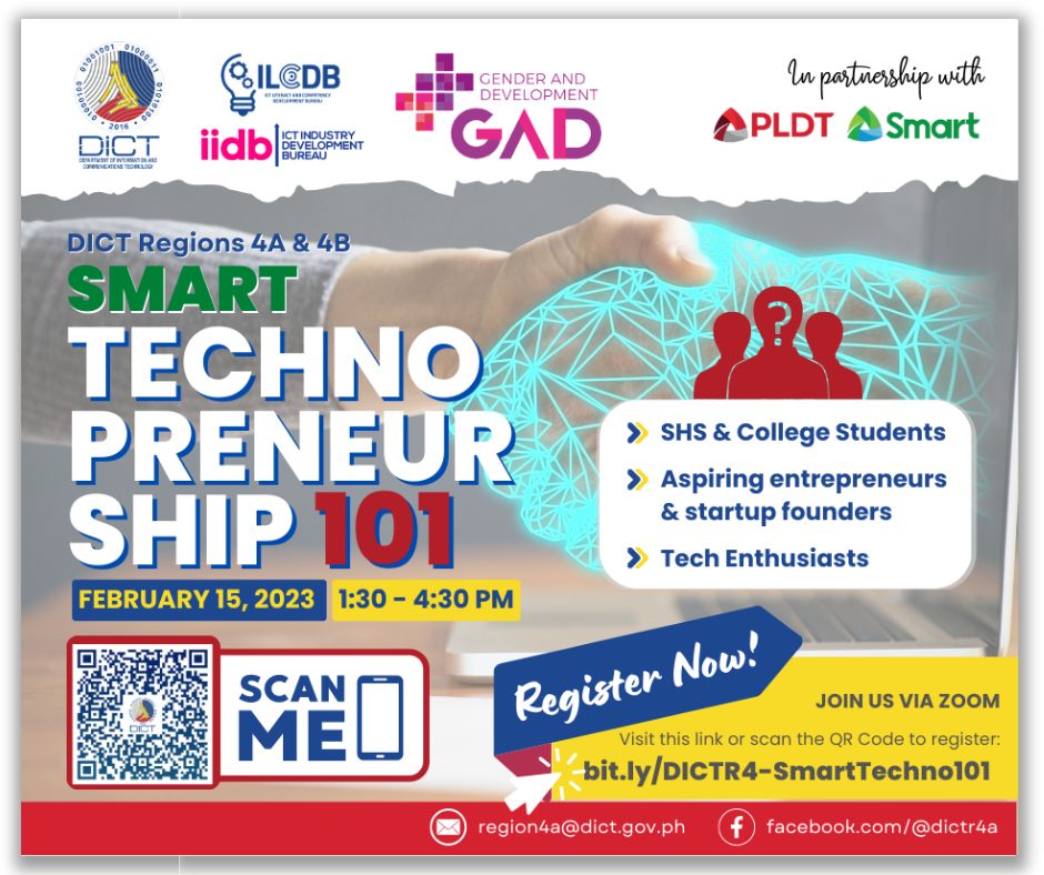 Free 3-hr Webinar Entitled Smart Technopreneurship 101