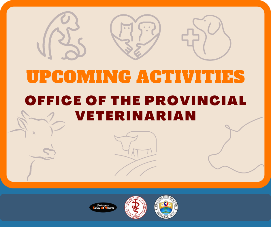 Upcoming Activities – Office of the Provincial Veterinarian