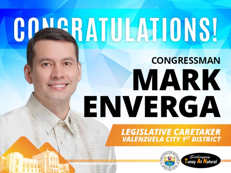 Congratulations, Cong. Mark Enverga!