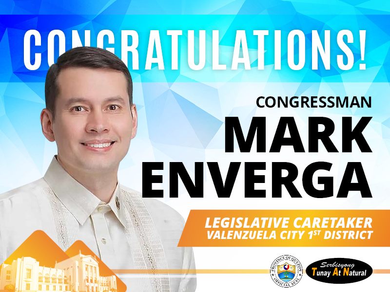 Congratulations, Cong. Mark Enverga!