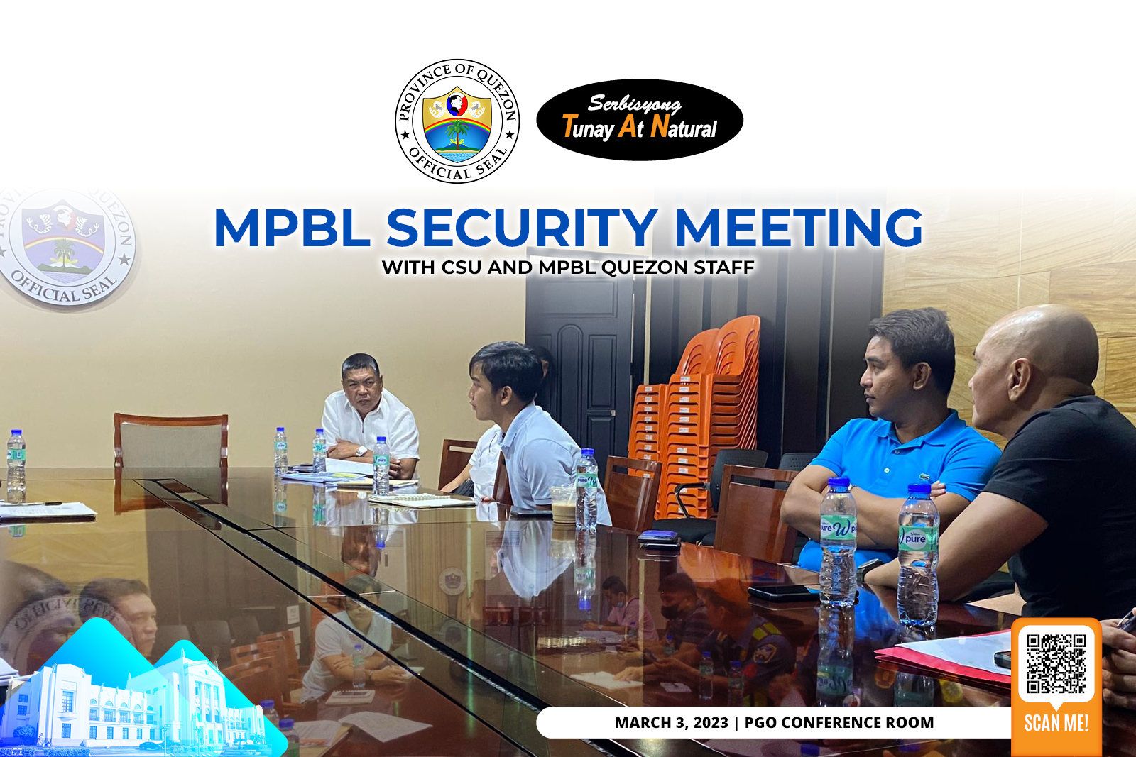 MPBL Security Meeting with CSU and MPBL Quezon Staff | March 03, 2023