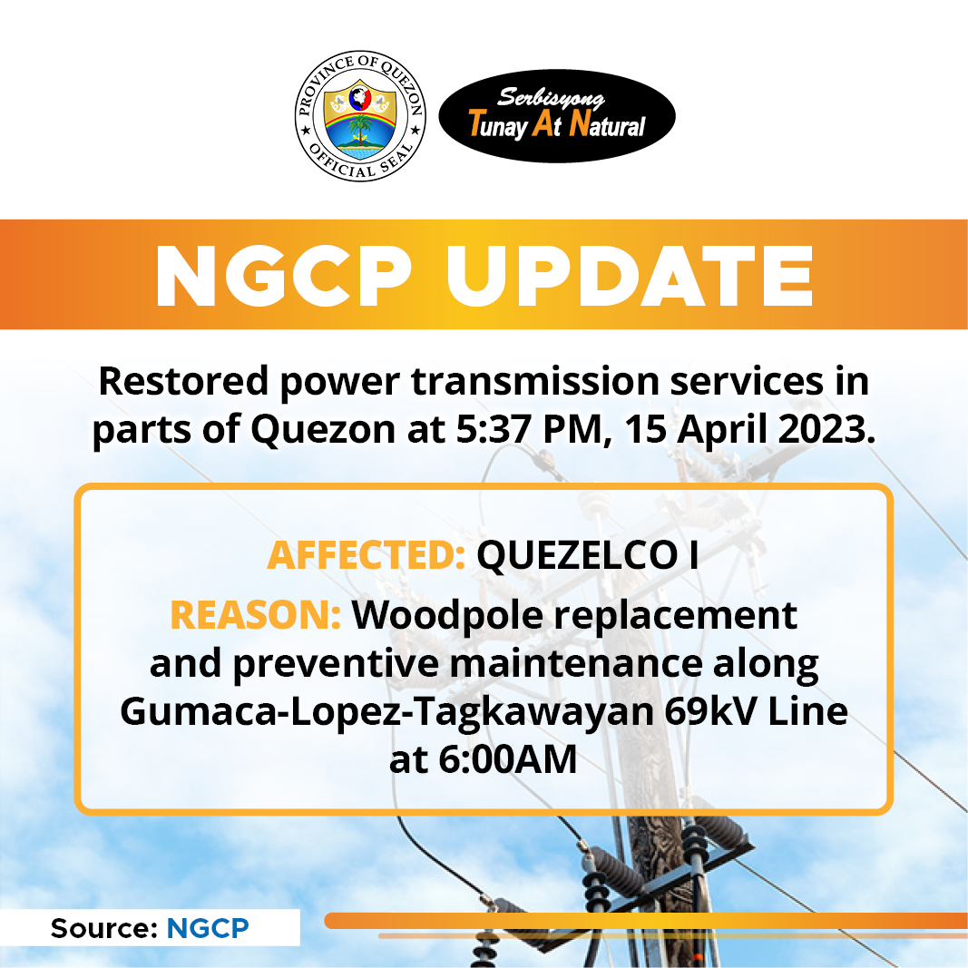NGCP UPDATE | April 15, 2023
