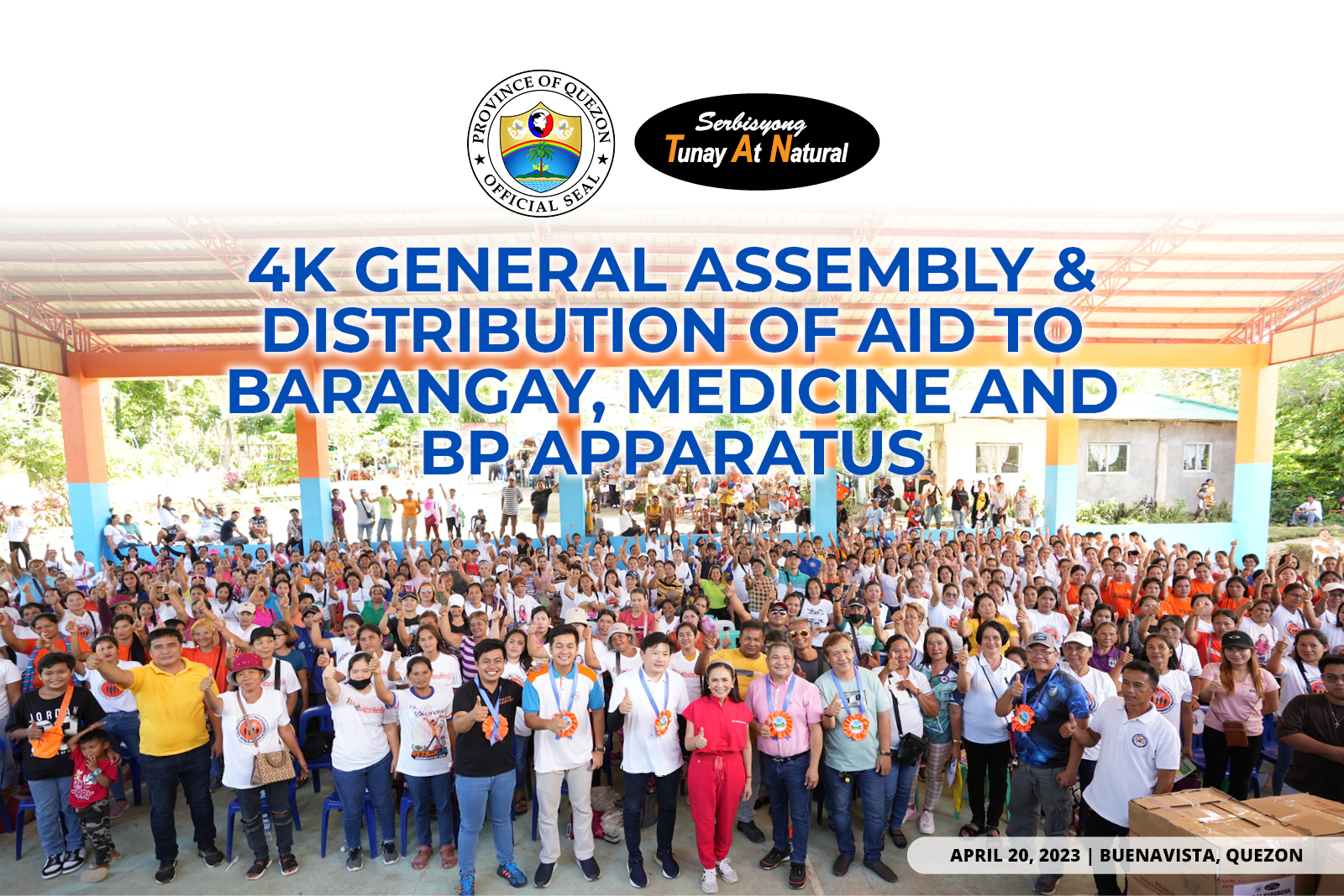 4k General Assembly & Distribution of AID to Barangay, Medicine and BP Apparatus | April 20, 2023