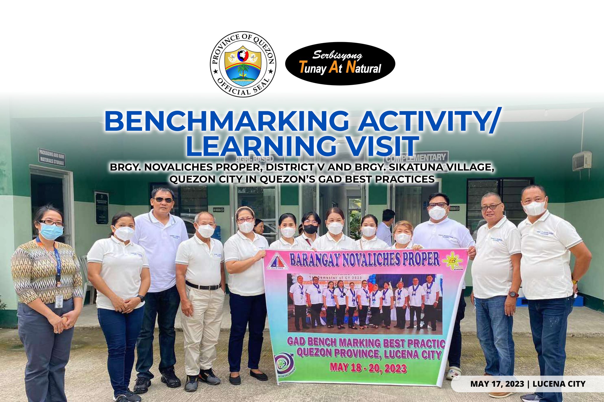 Benchmarking Activity / Learning Visit – Brgy. Novaliches Proper, District V and Brgy. Sikatuna Village, Quezon City in Quezon’s GAD Best Practices | May 17, 2023