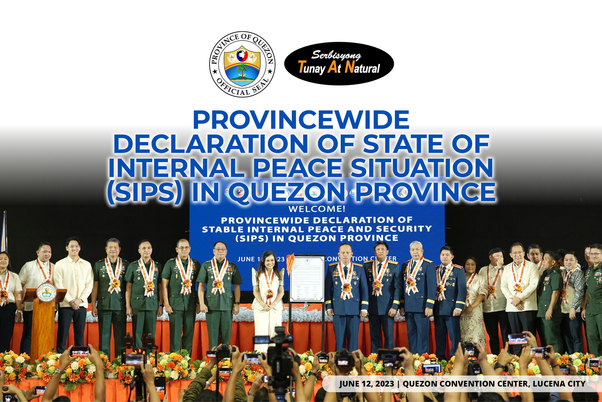 Provincewide Declaration of State of Internal Peace Situation (SIPS) in Quezon Province | June 12, 2023