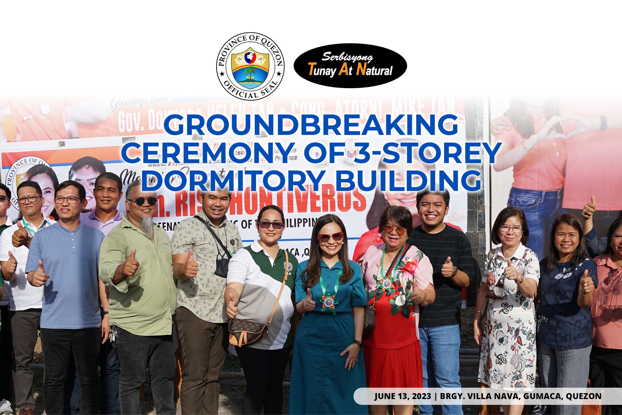 Groundbreaking Ceremony of 3-Storey Dormitory Building | June 13, 2023
