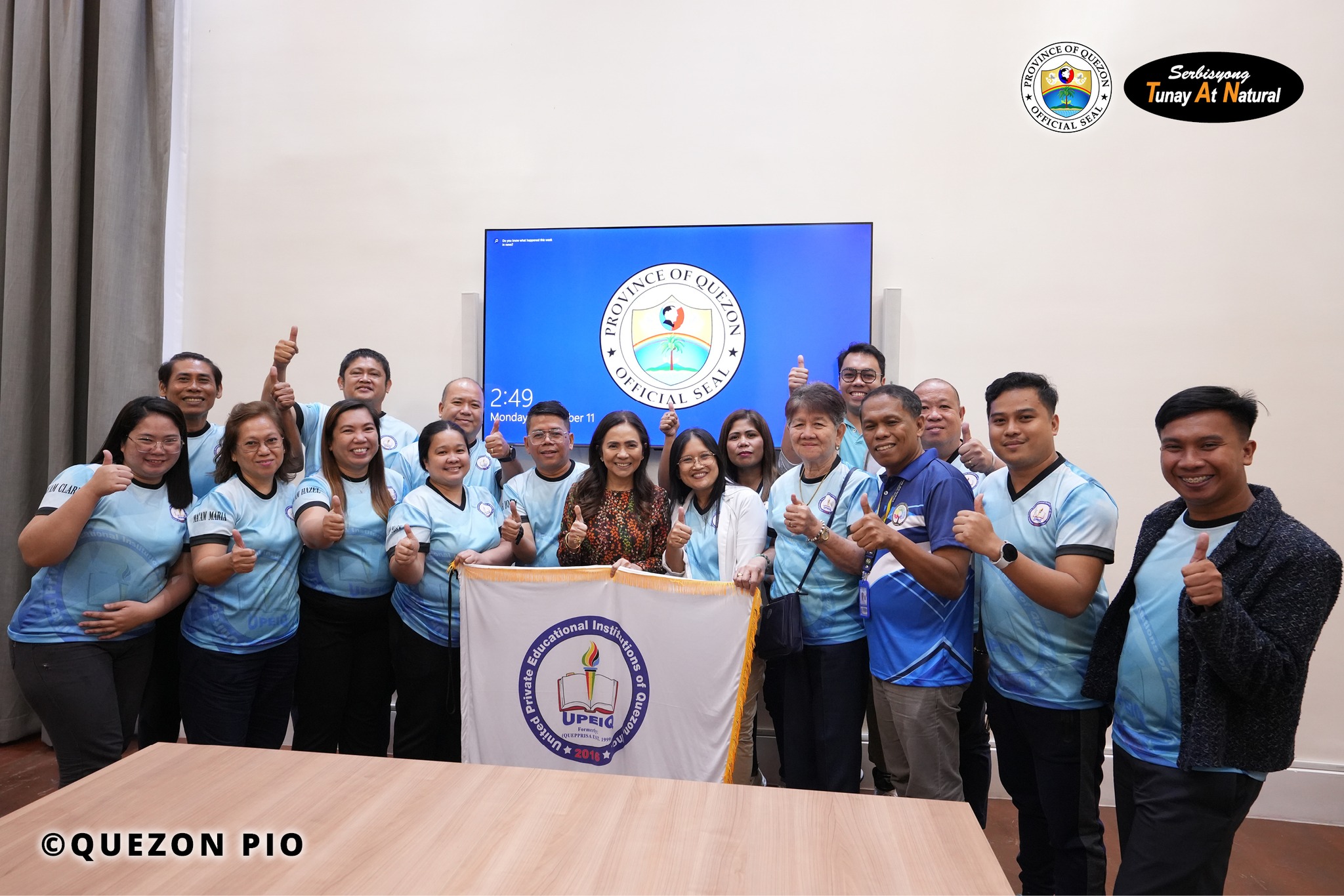 Pagbisita ng United Private Educational Institution of Quezon Inc. (UPEIQ) sa tanggapin ni Governor Doktora Helen Tan | September 11, 2023
