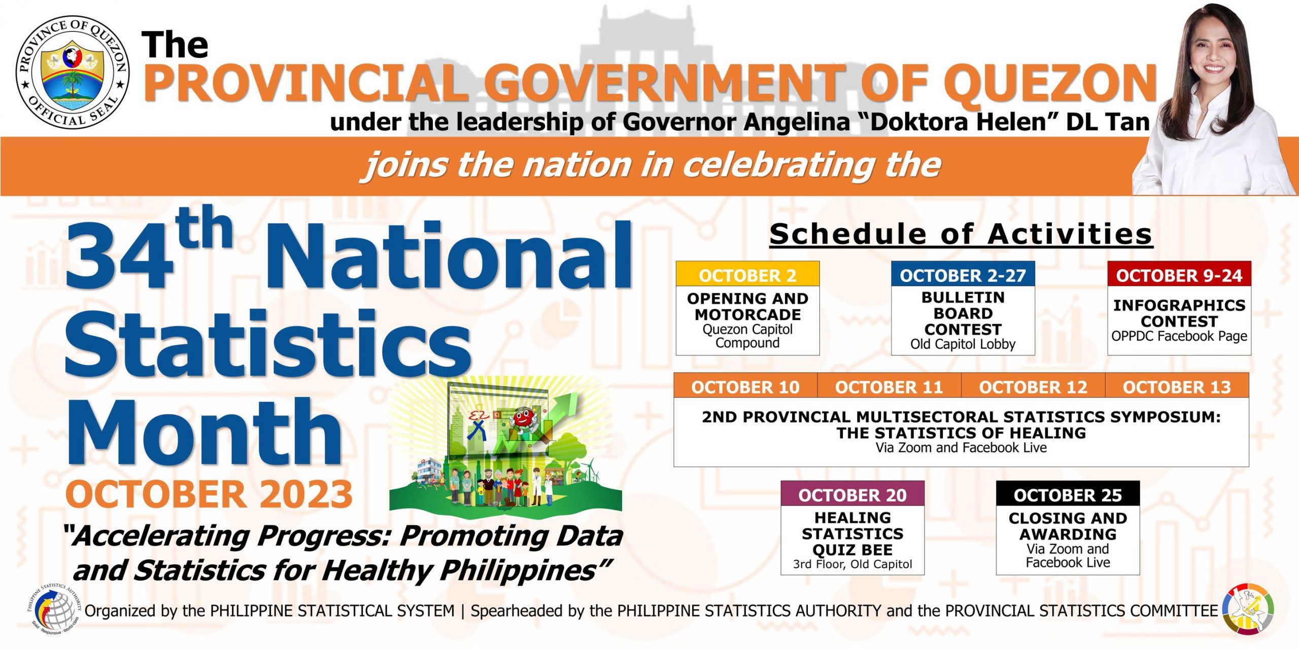 34th National Statistics Month – Schedule of Activities