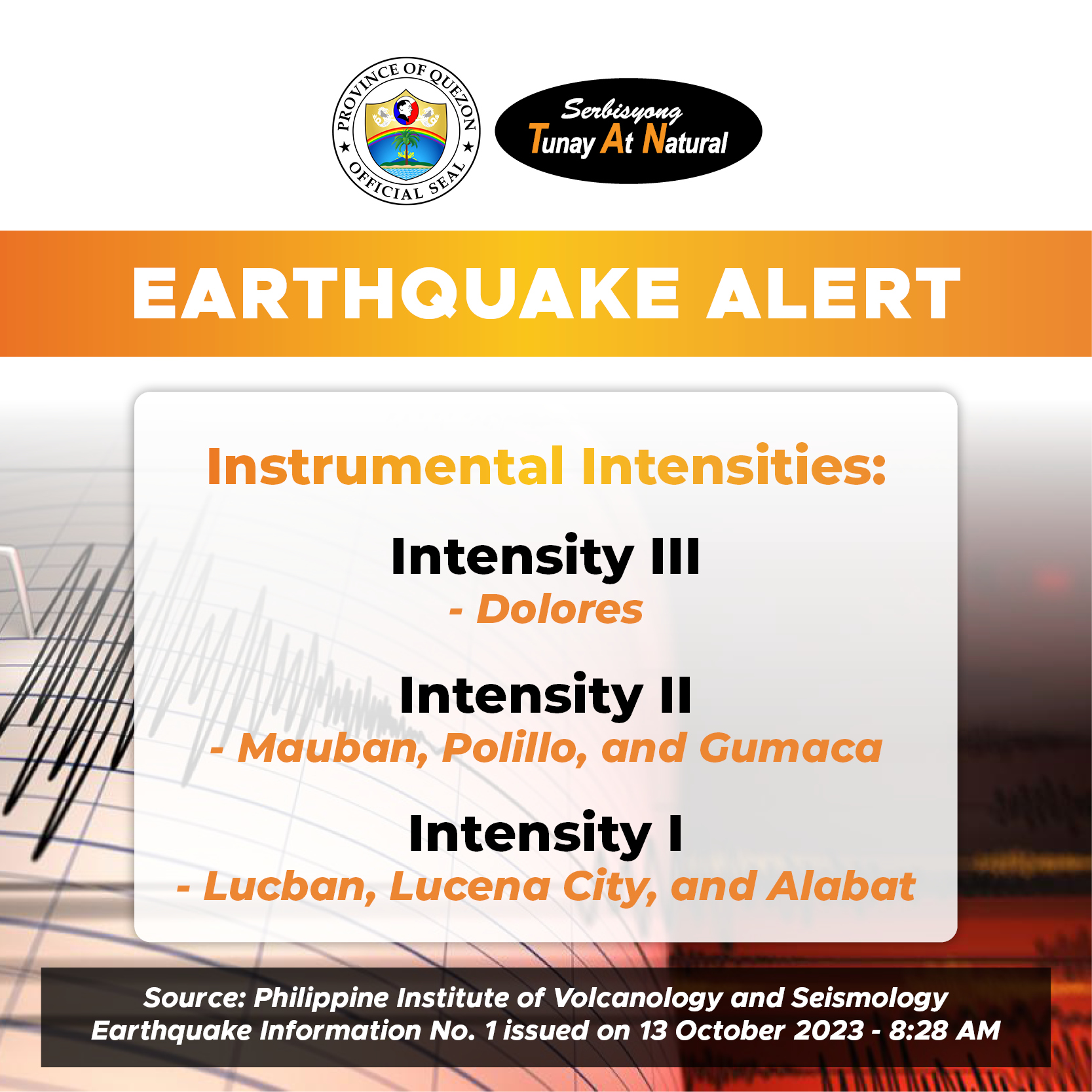 EARTHQUAKE ALERT!