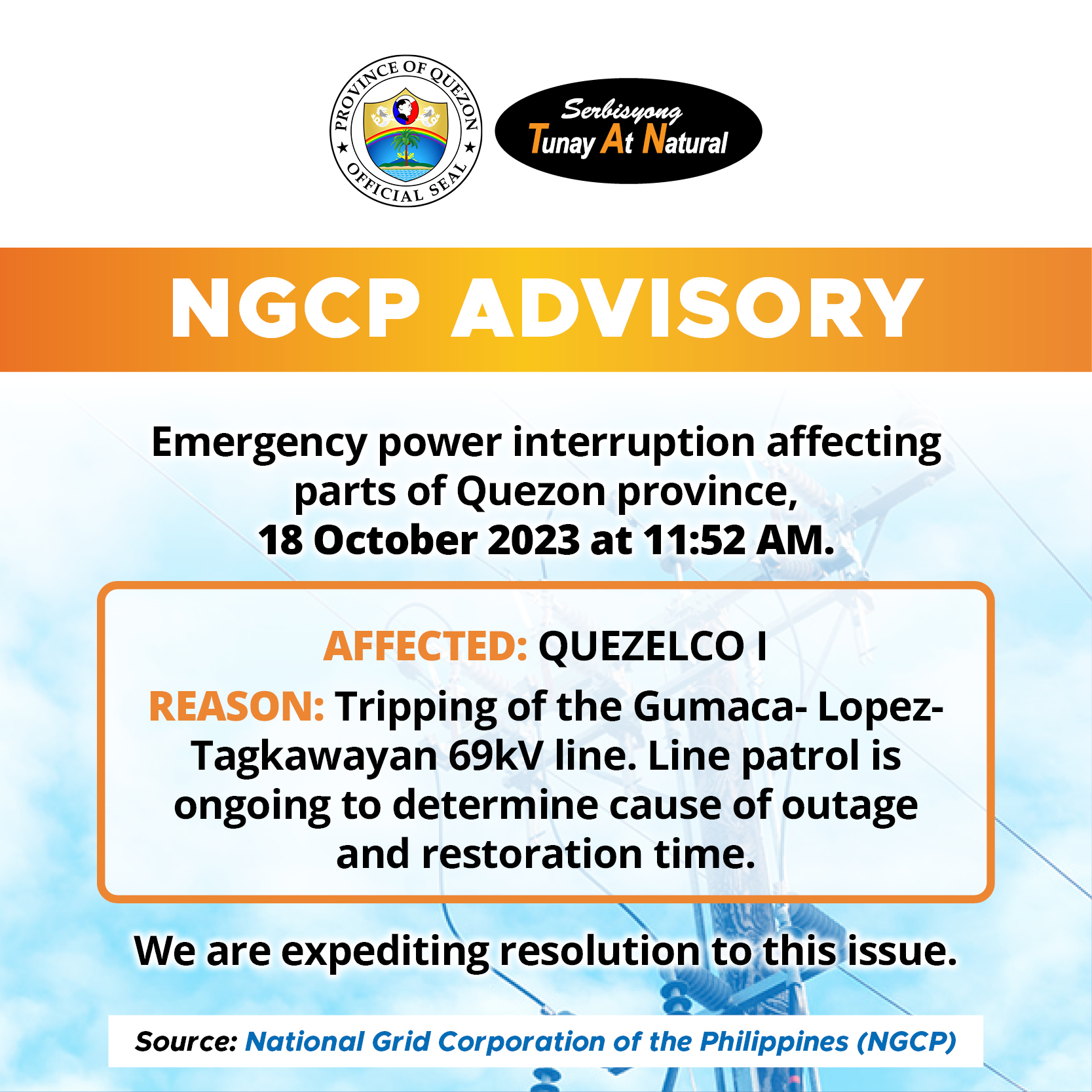NGCP Advisory