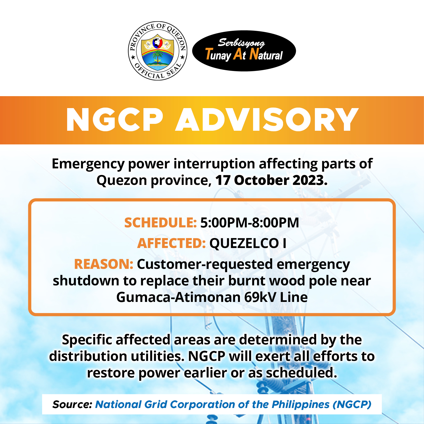 NGCP Advisory