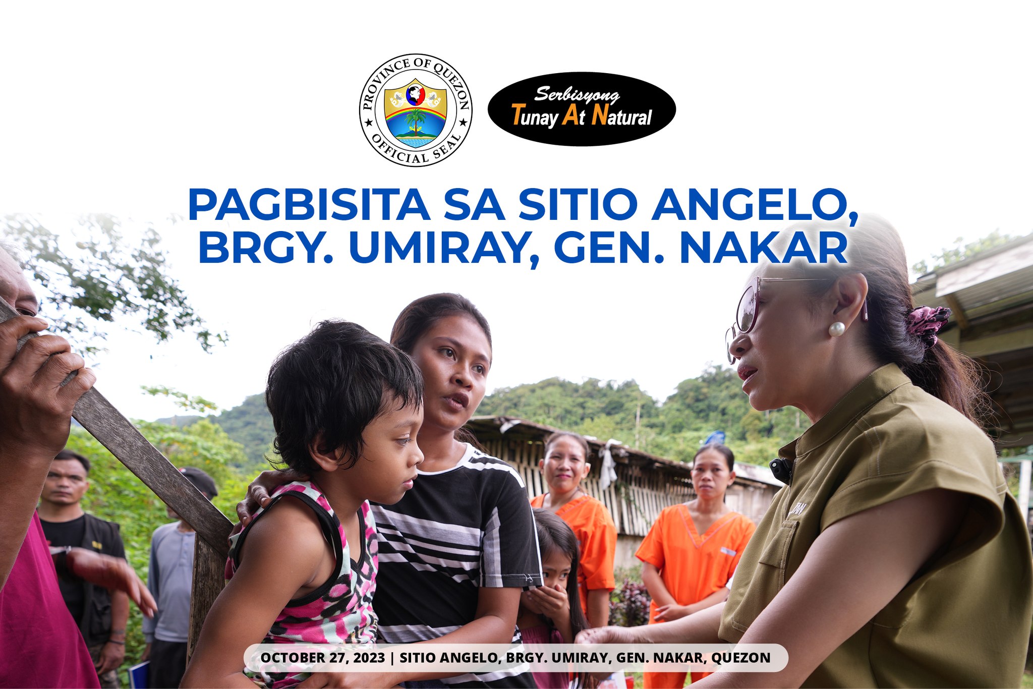 Pagbisita sa Sitio Angelo, Brgy. Umiray, Gen. Nakar | October 27, 2023