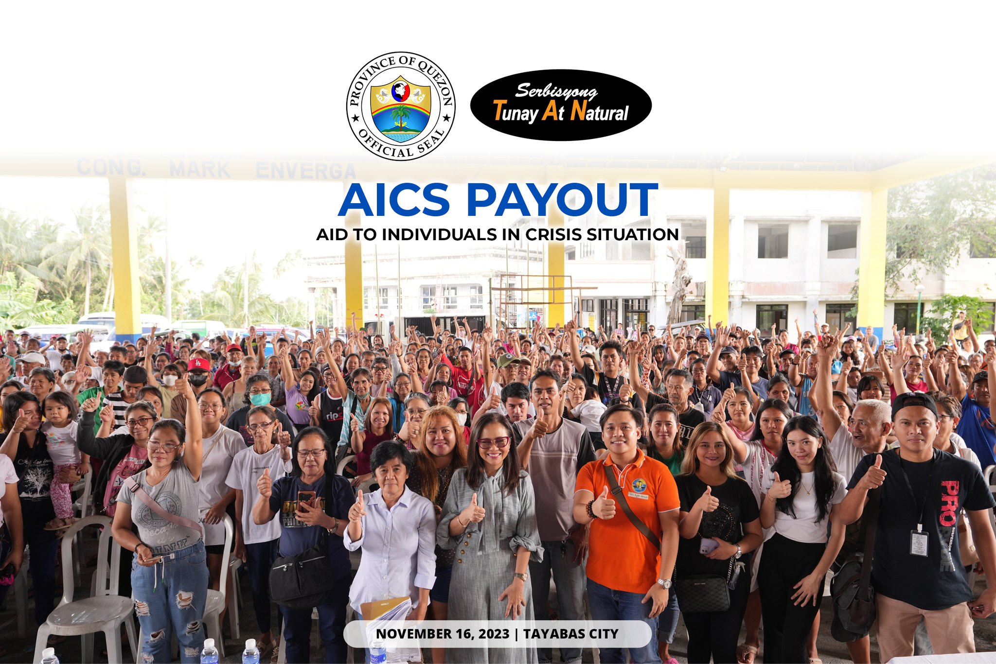 AICS Payout – Tayabas City | November 16, 2023
