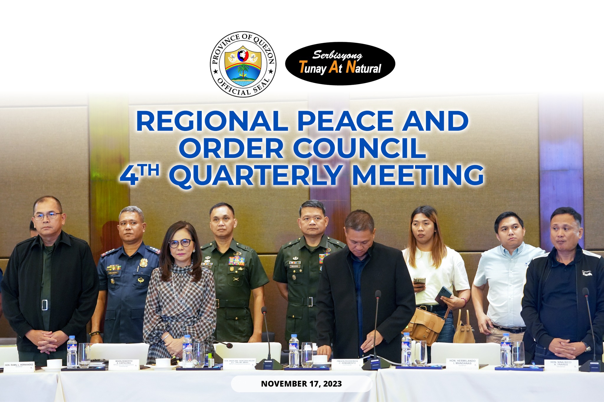 Regional Peace & Order Council 4th Quarterly Meeting | November 17, 2023
