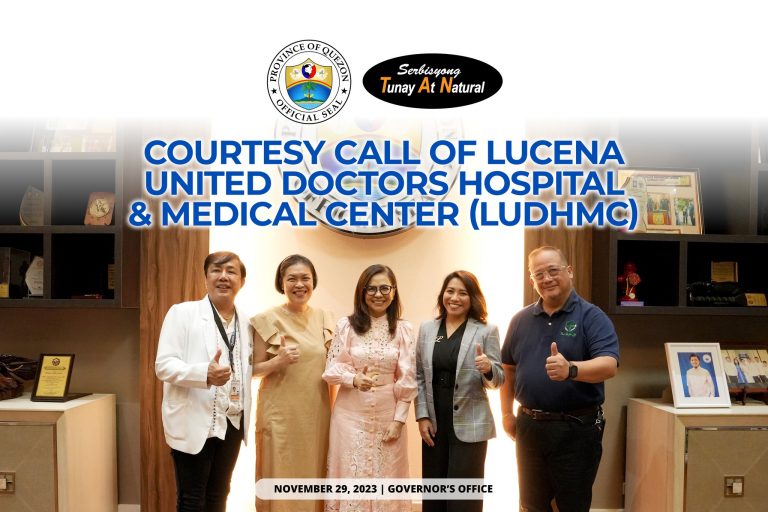 Courtesy Call of Lucena United Doctors Hospital & Medical Center (LUDHMC) | November 29, 2023