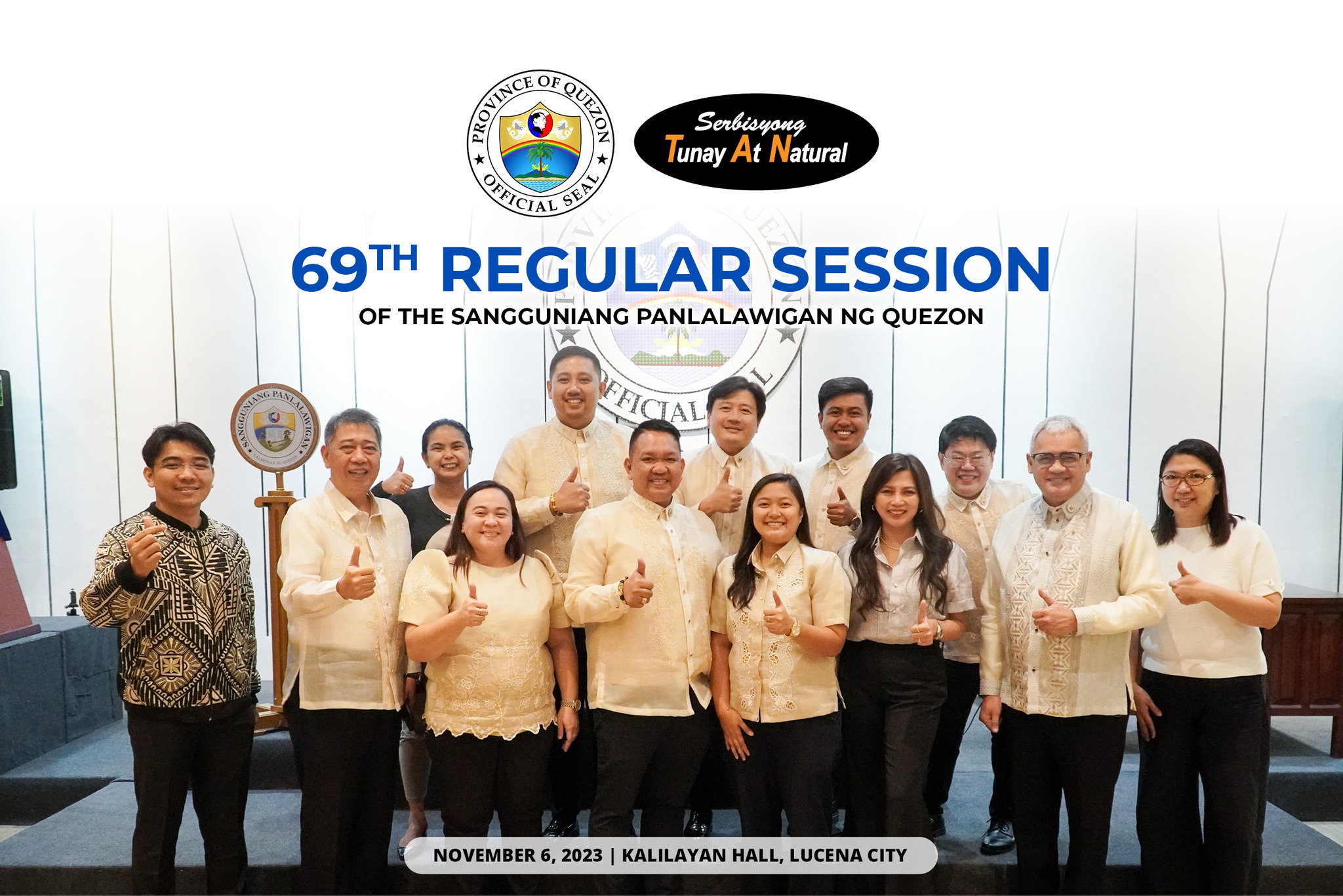 69th Regular Session of the Sangguniang Panlalawigan ng Quezon | November 6, 2023