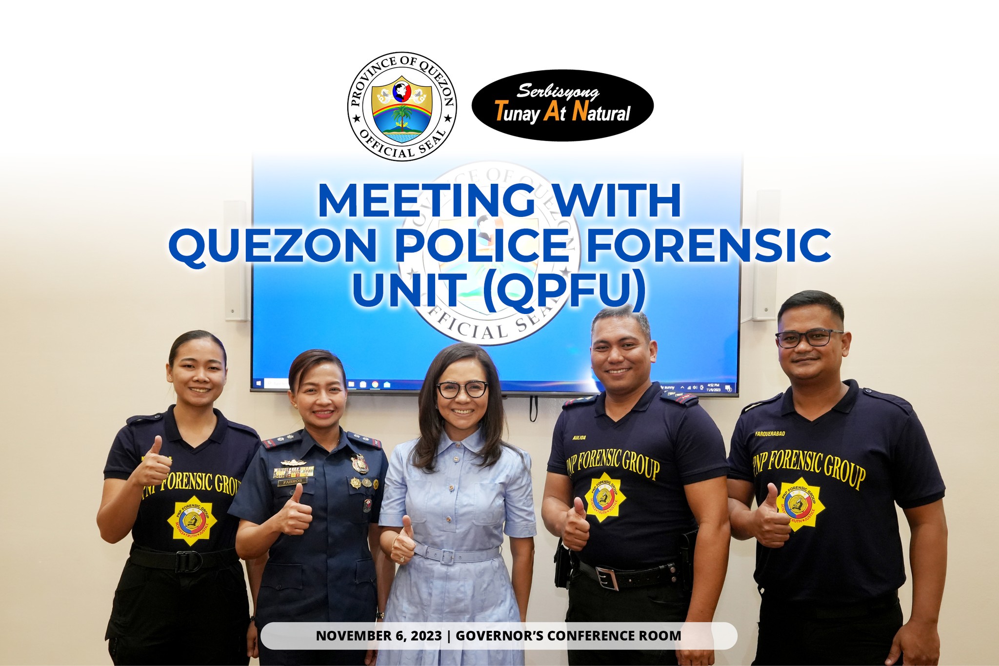 Meeting with Quezon Police Forensic Unit (QPFU) | November 6, 2023
