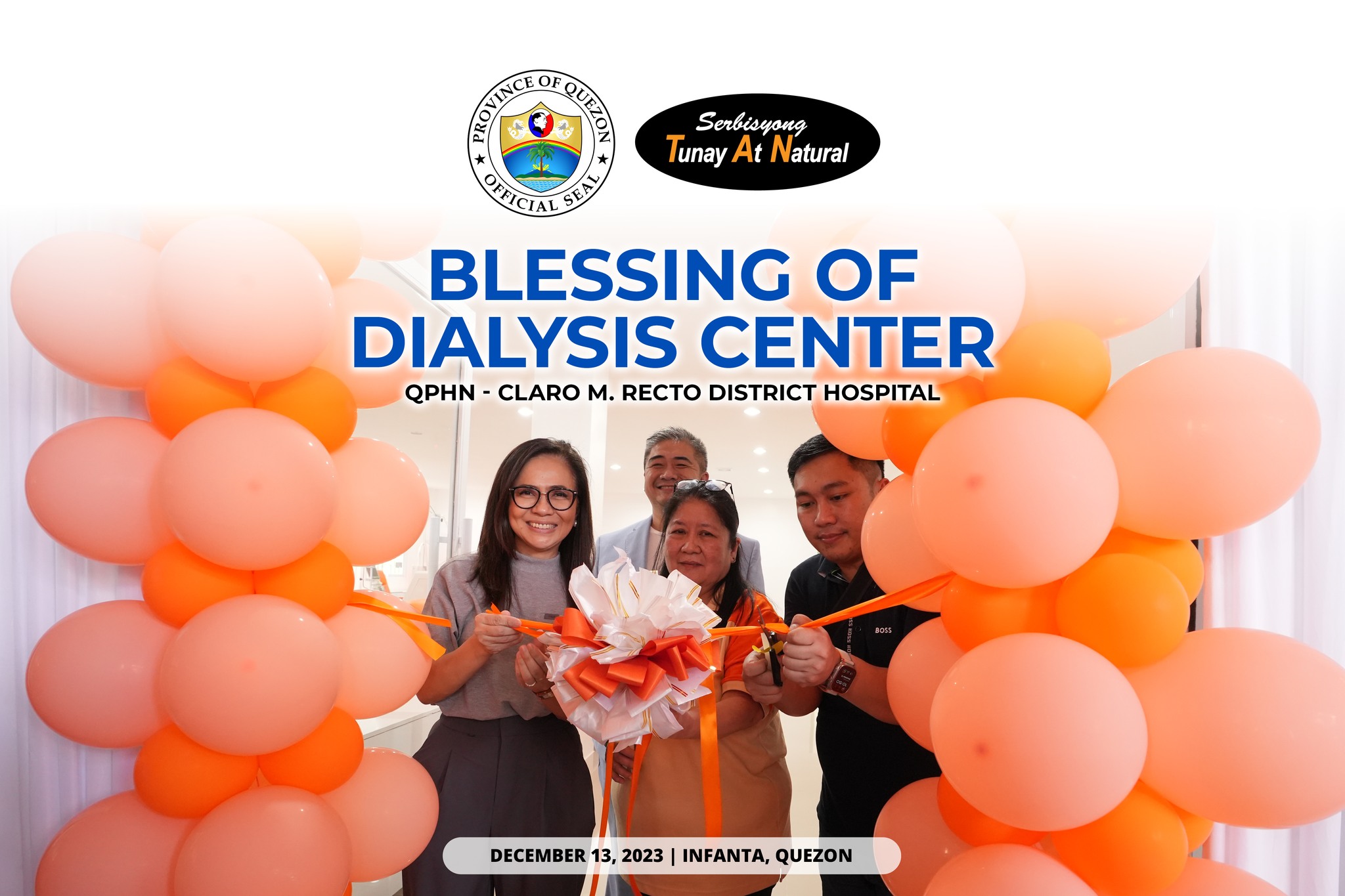 Blessing of Dialysis Center – QPHN – Claro M. Recto District Hospital | December 13, 2023