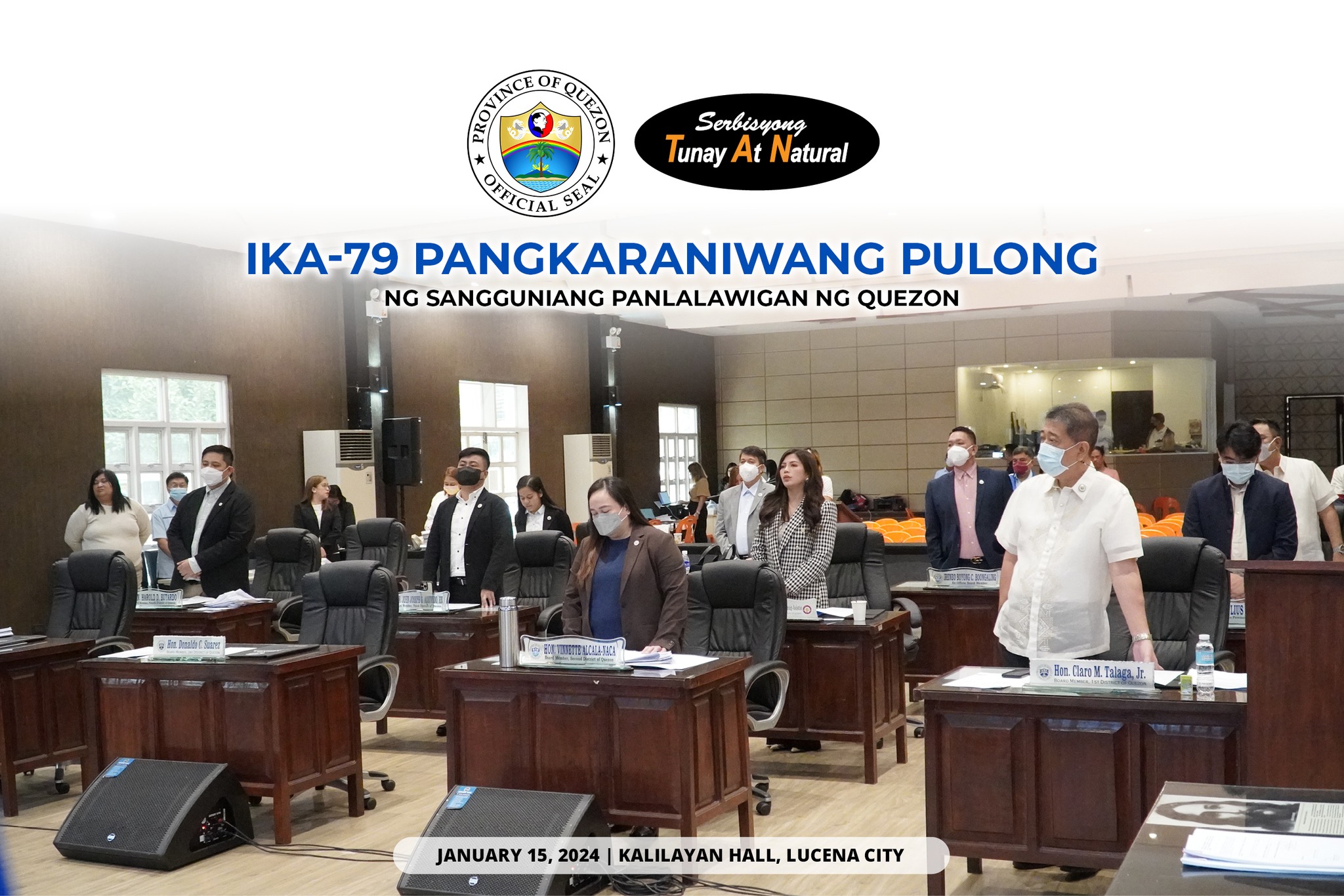 Ika-79 Pangkaraniwang Pulong ng Sangguniang Panlalawigan Quezon | January 15, 2024