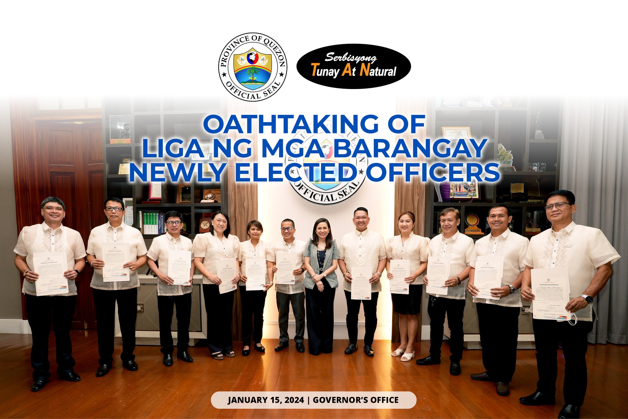 Oathtaking of Liga ng mga Barangay Newly Elected Officers | January 15, 2024