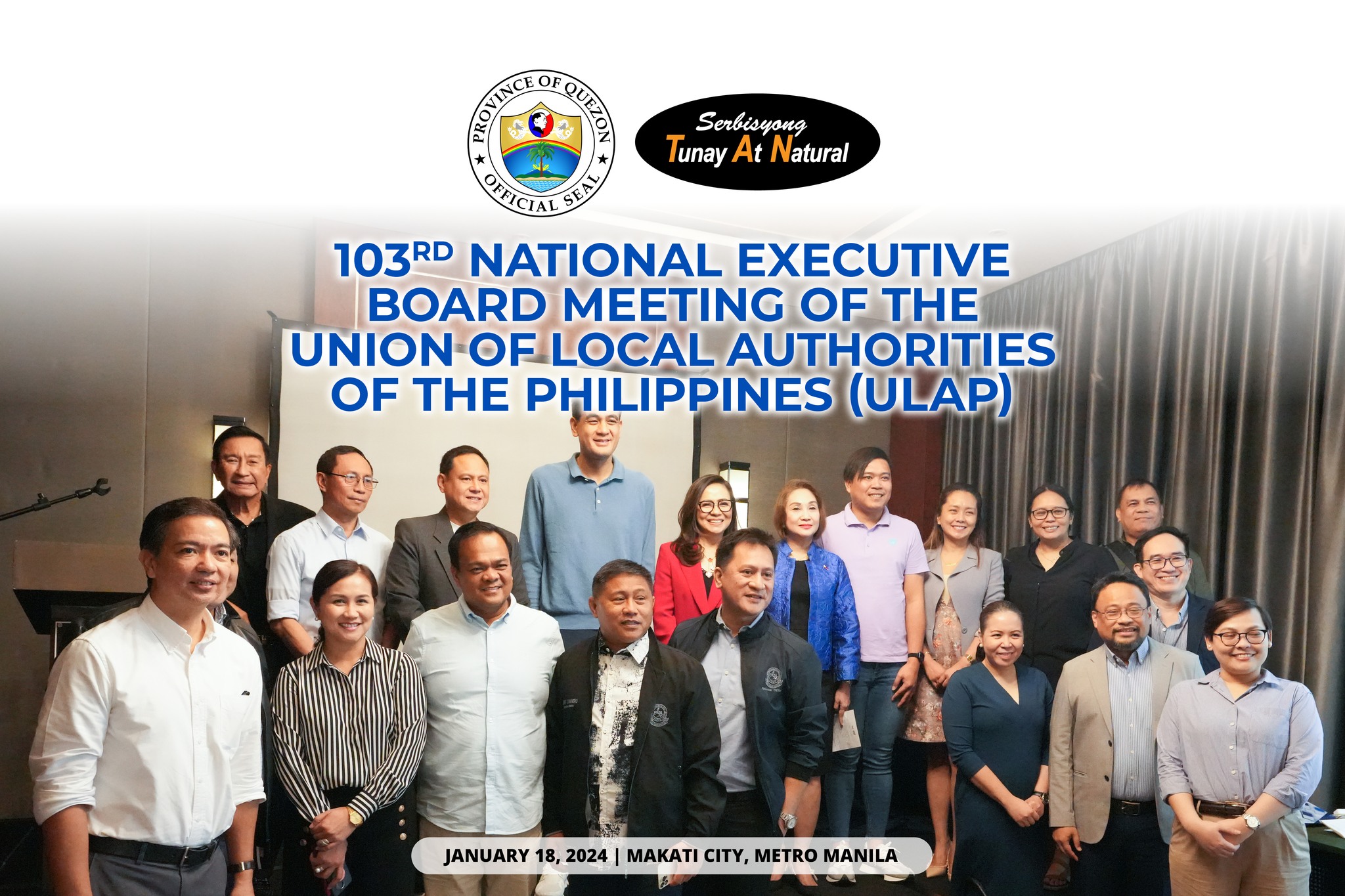 103rd National Executive Board Meeting of the Union of Local Authorities of the Philippines (ULAP) | January 18, 2024