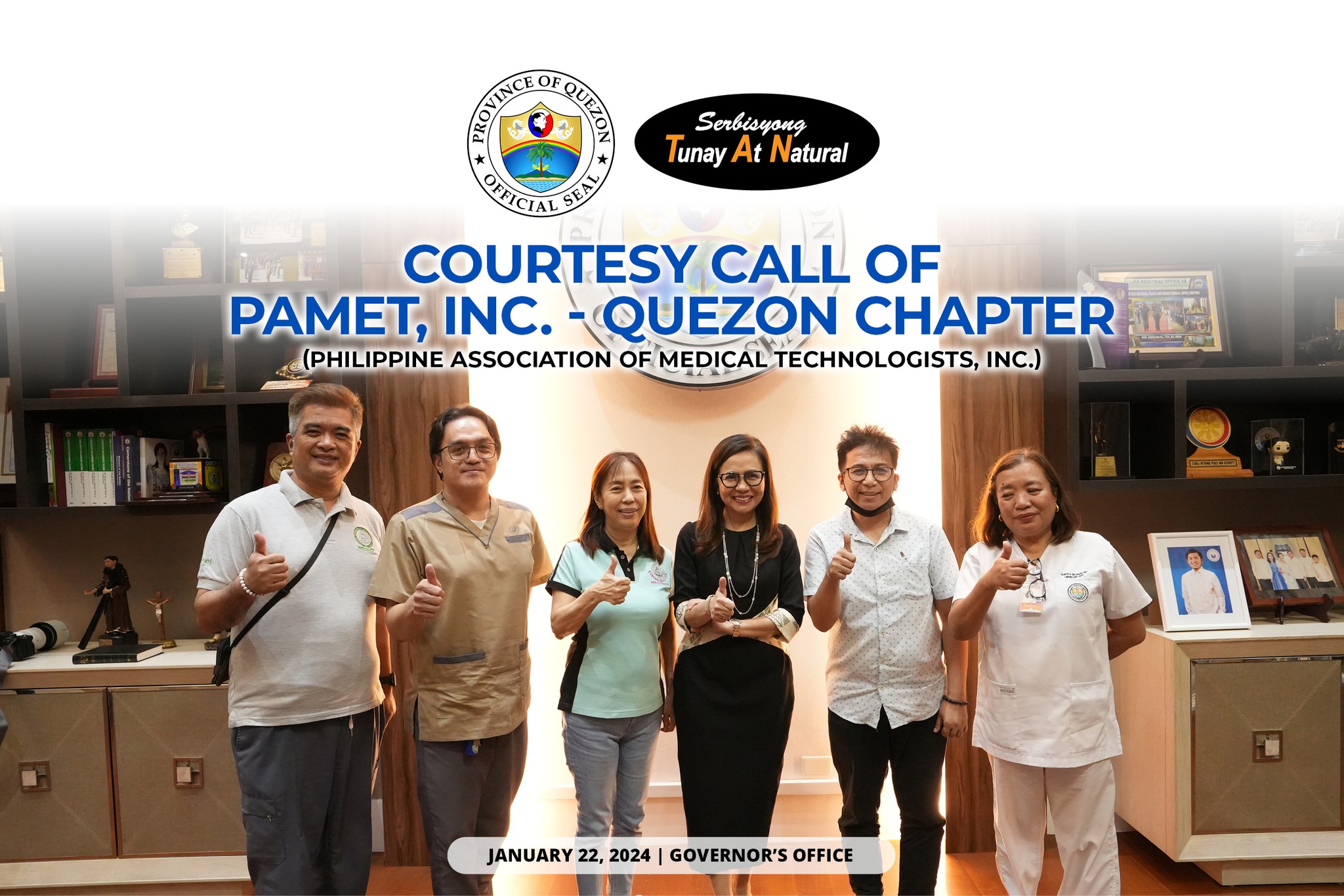 Courtesy Call of PAMET, Inc. – Quezon Chapter | January 22, 2024