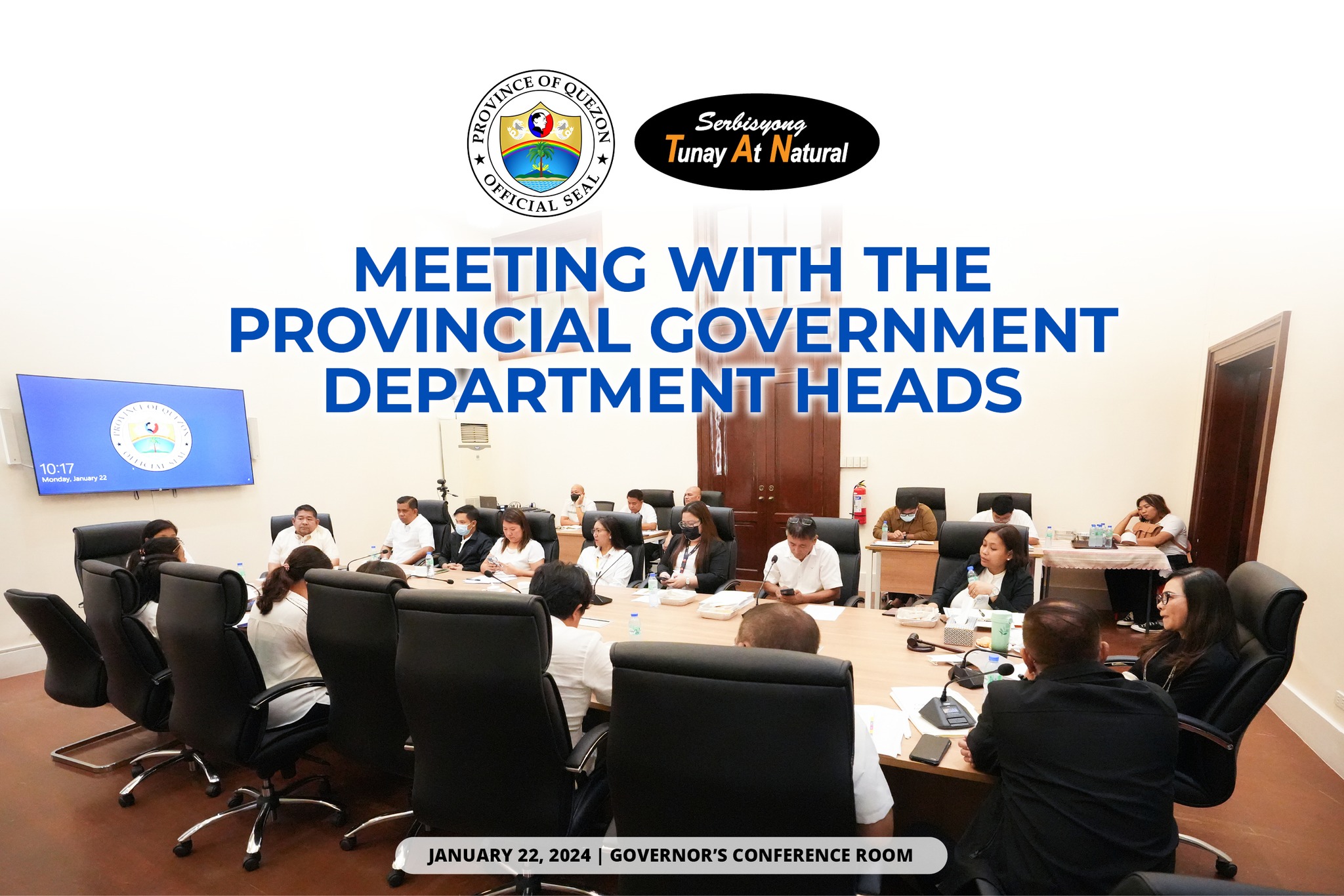 Meeting with the Provincial Government Department Heads | January 22, 2024