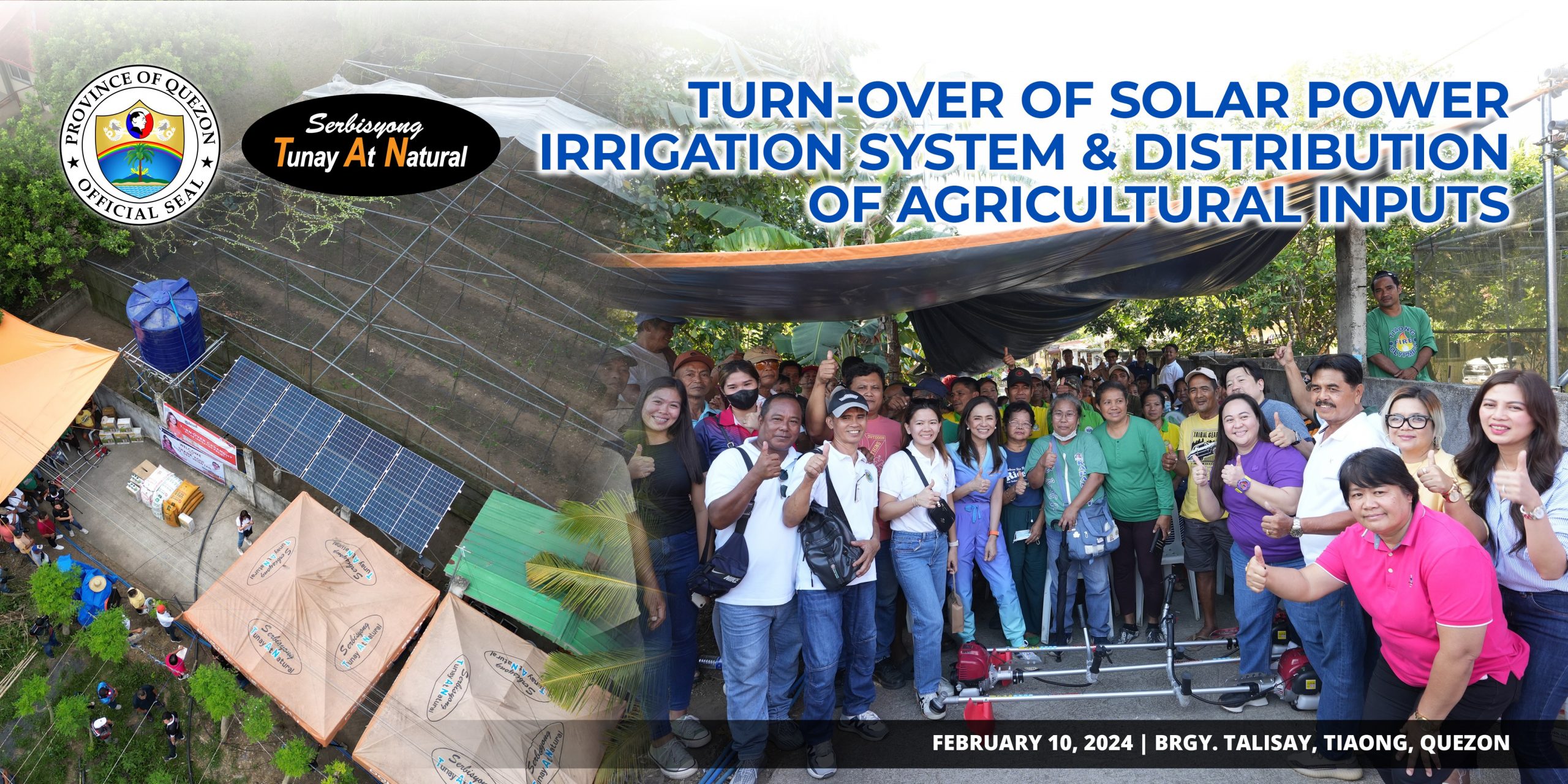 Turn-Over of Solar Power Irrigation System & Distribution of Agricultural Inputs | February 10, 2024