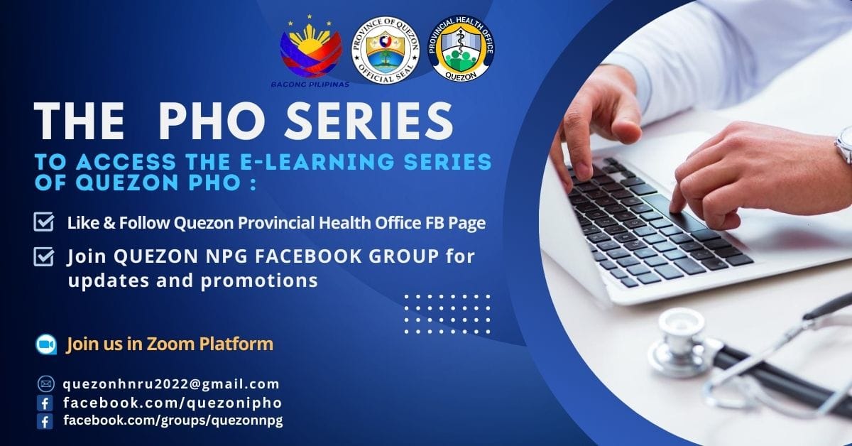 The PHO Series – To Access the E-Learning Series of Quezon PHO