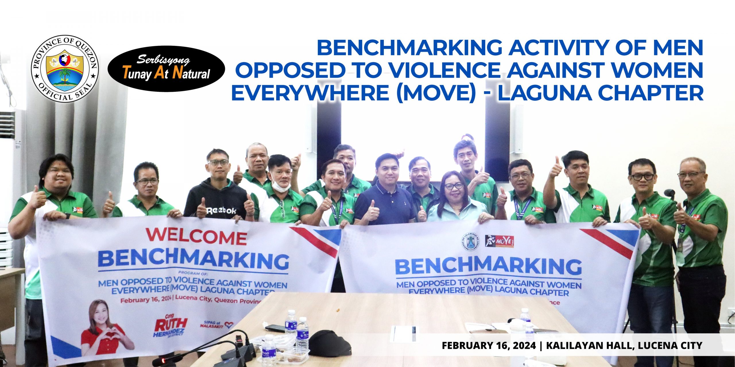 Benchmarking Activity of Men Opposed to Violence Against Women Everywhere (MOVE) – Laguna Chapter | February 16, 2024