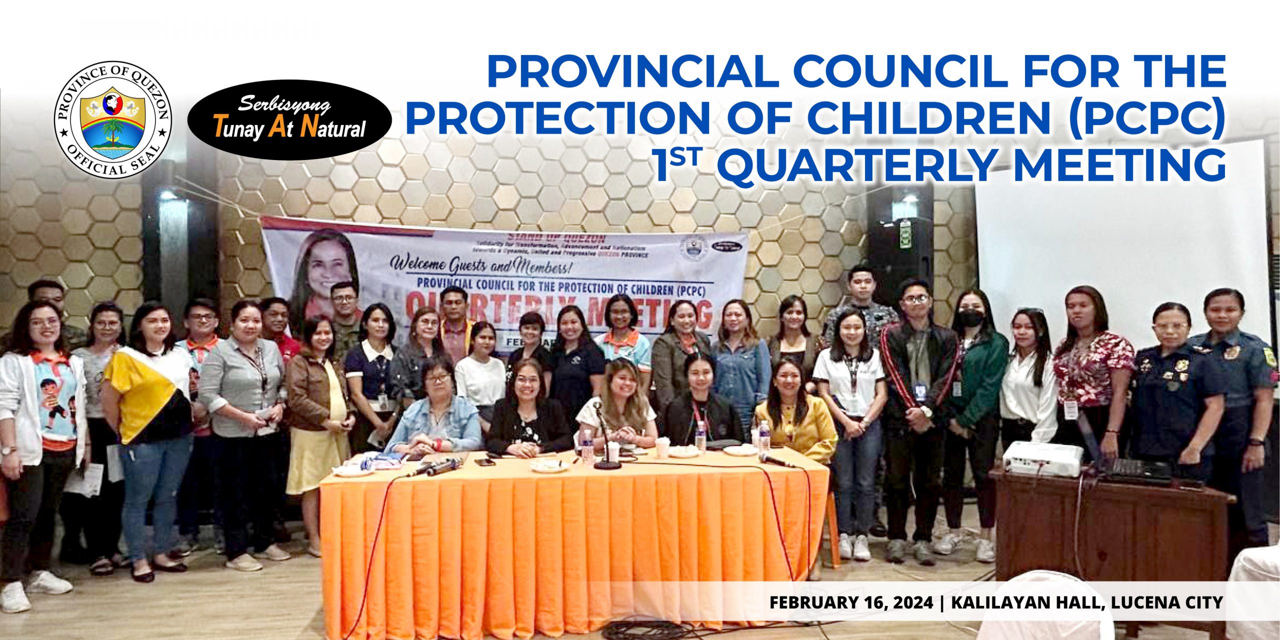 Provincial Council for the Protection of Children (PCPC) 1st Quarterly Meeting | February 16, 2024