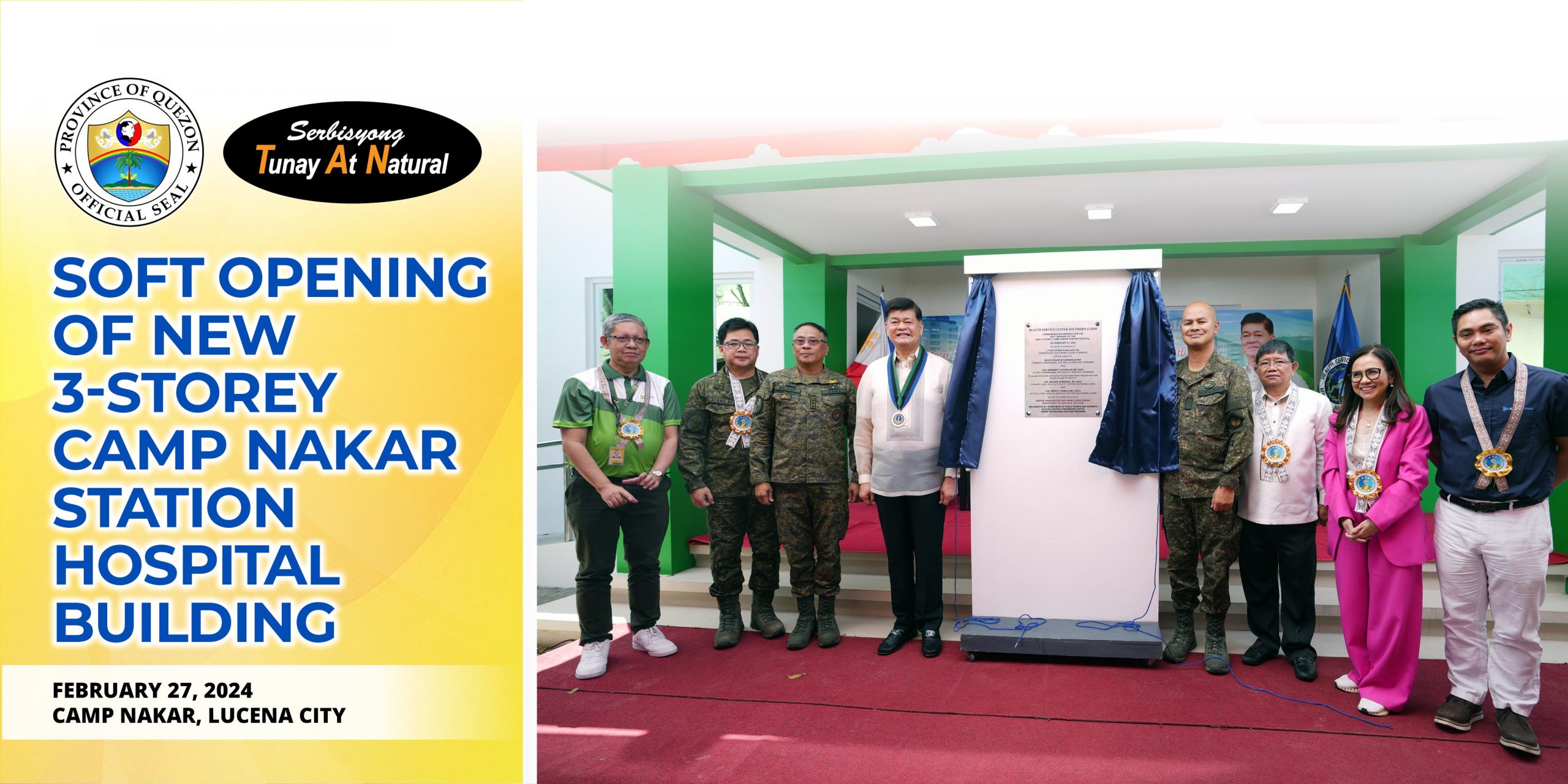 Soft Opening of New 3-Storey Camp Nakar Station Hospital Building | February 27, 2024