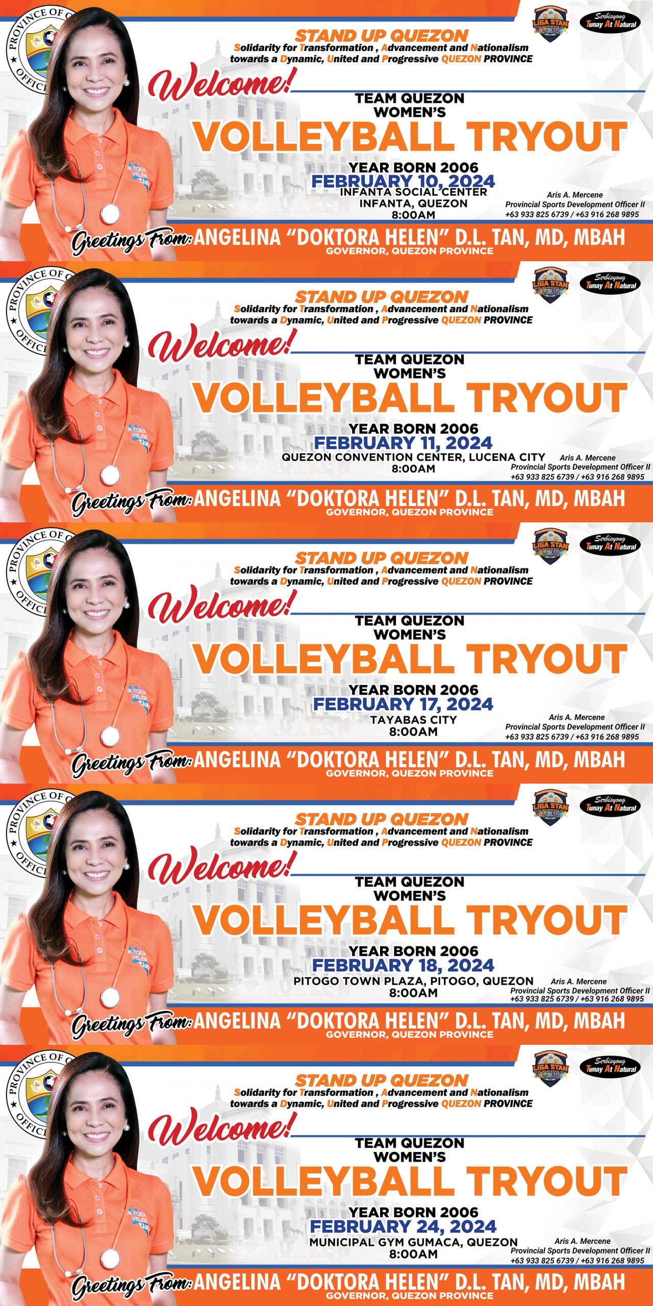 VOLLEYBALL TRYOUT – Team Quezon Women’s Volleyball