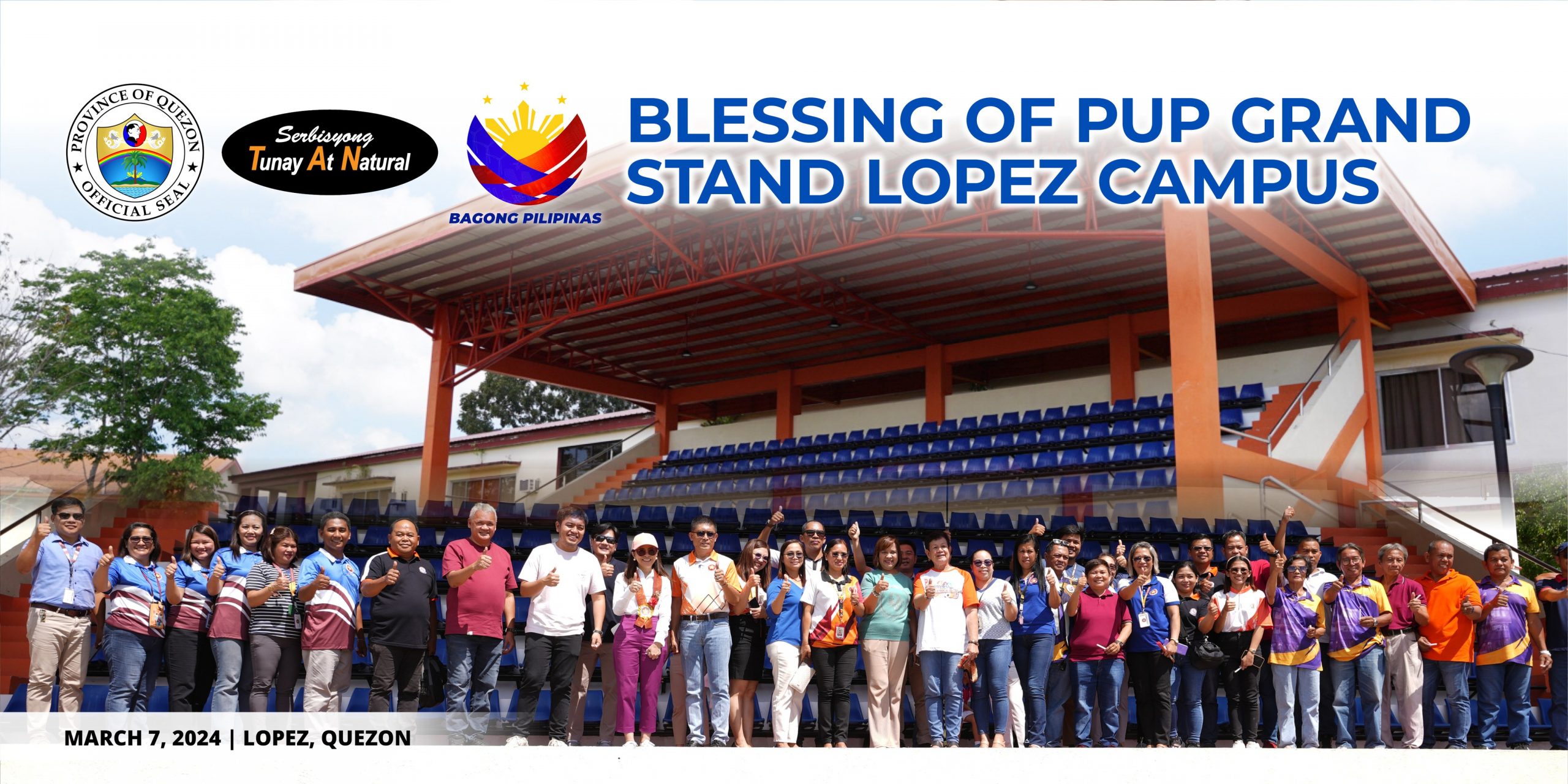 Blessing of PUP Grand Stand Lopez Campus | March 07, 2024