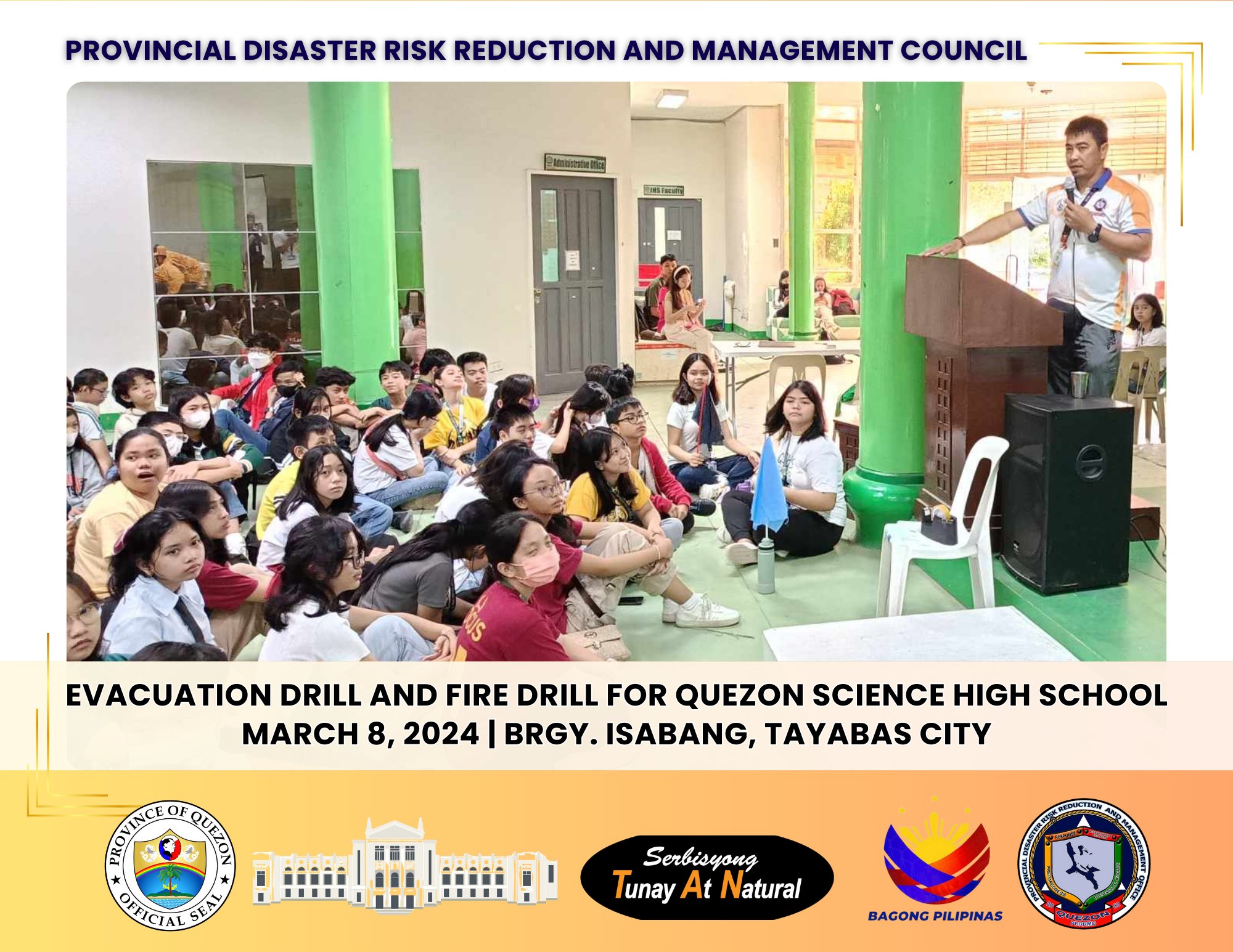 Evacuation Drill and Fire Drill for Quezon Science High School | March 08, 2024