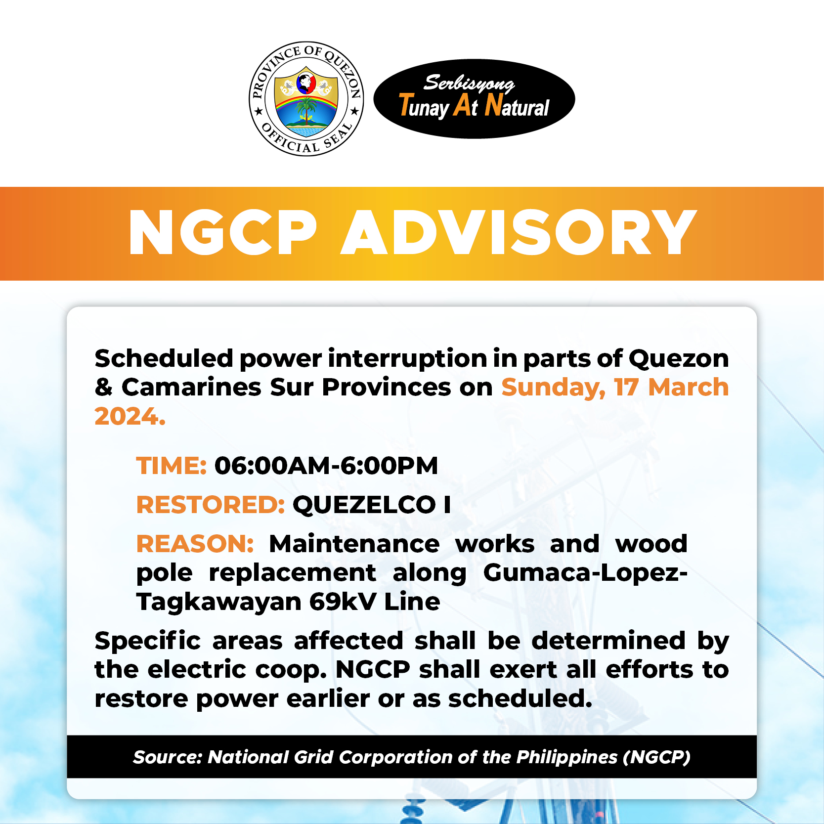 NGCP ADVISORY