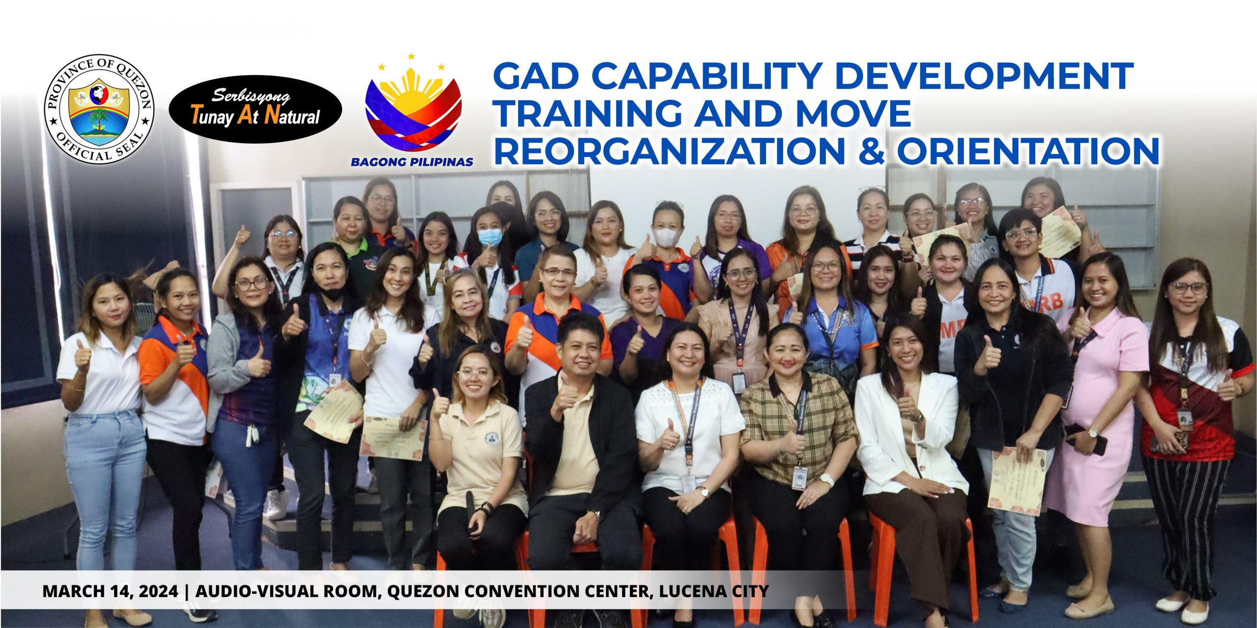 GAD Capability Development Training and Move Reorganization & Orientation | March 14, 2024