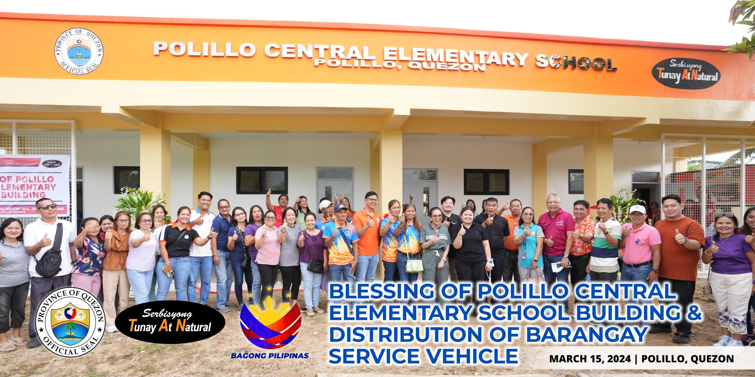 Blessing of Polillo Central Elementary School Building & Distribution of Barangay Service Vehicle | March 15, 2024