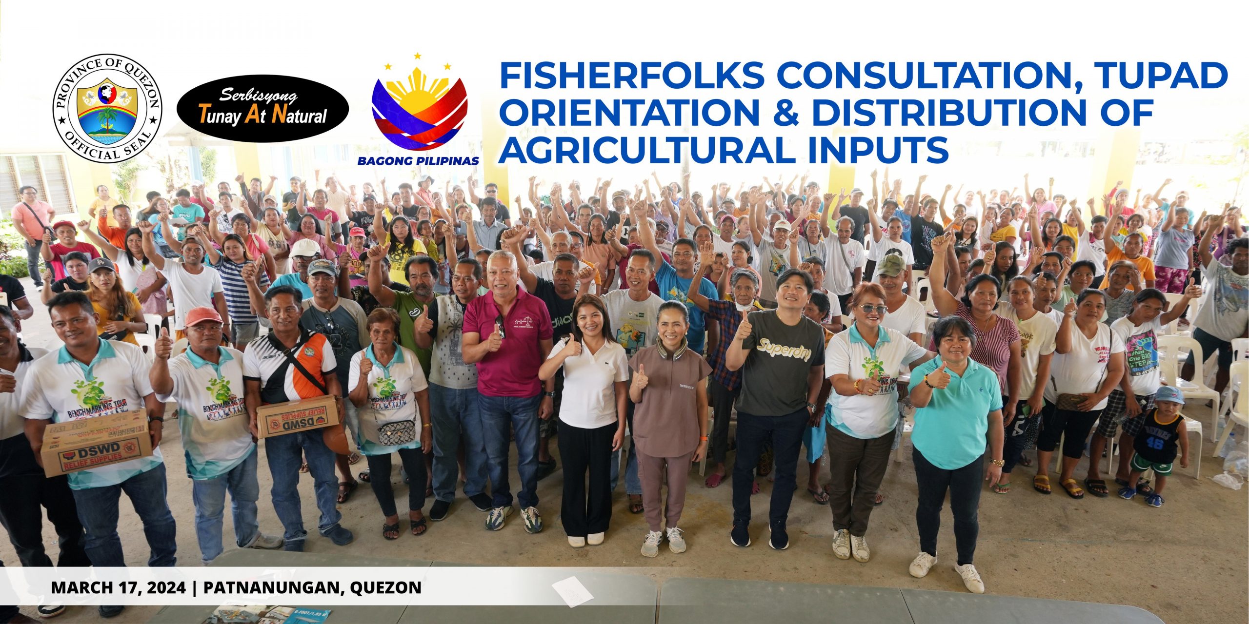 Fisherfolks & Consultation, TUPAD Orientation & Distribution of Agricultural Inputs | March 17, 2024