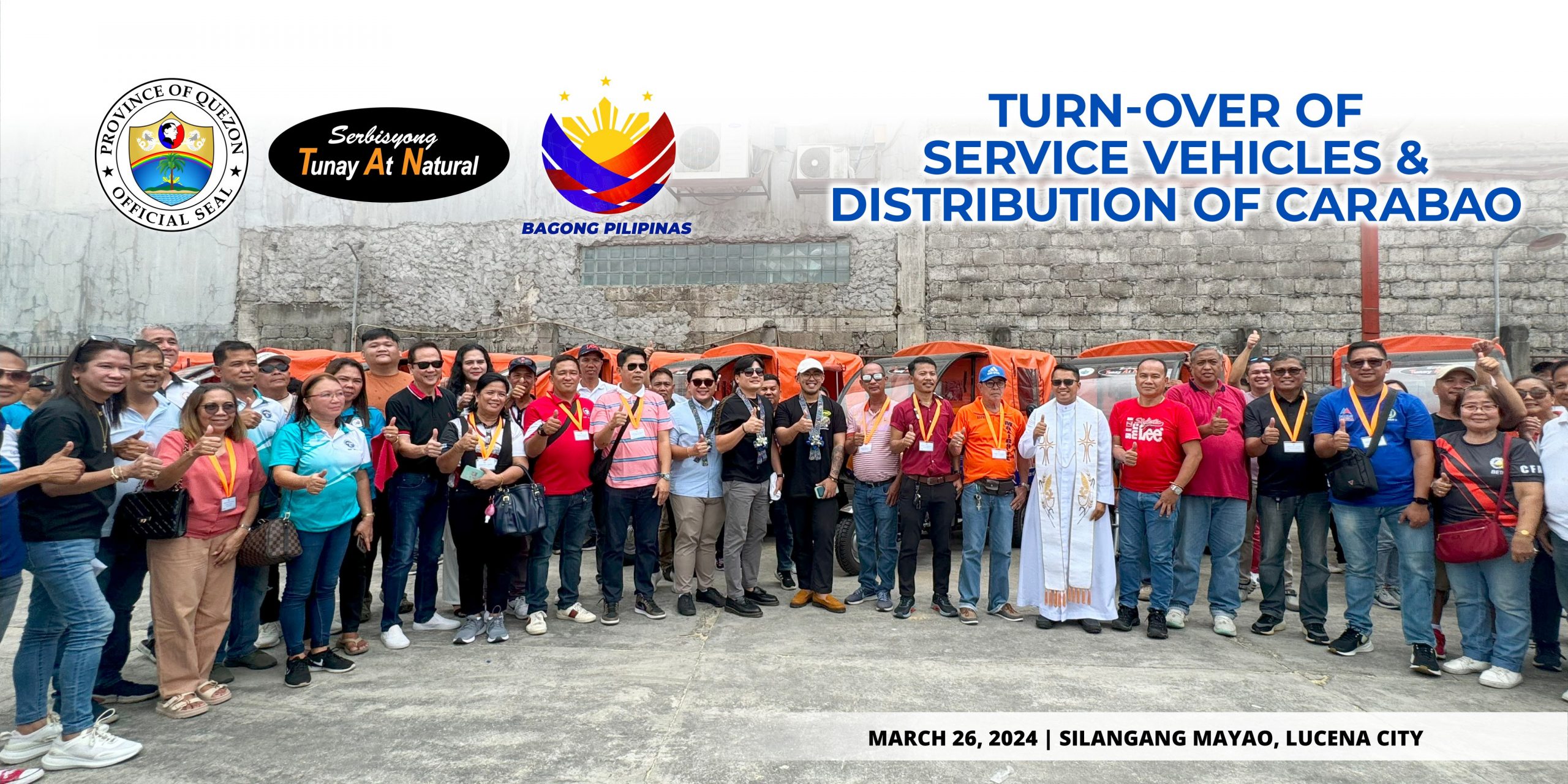 Turn-over of Service Vehicles & Distribution of Carabao | March 26, 2024