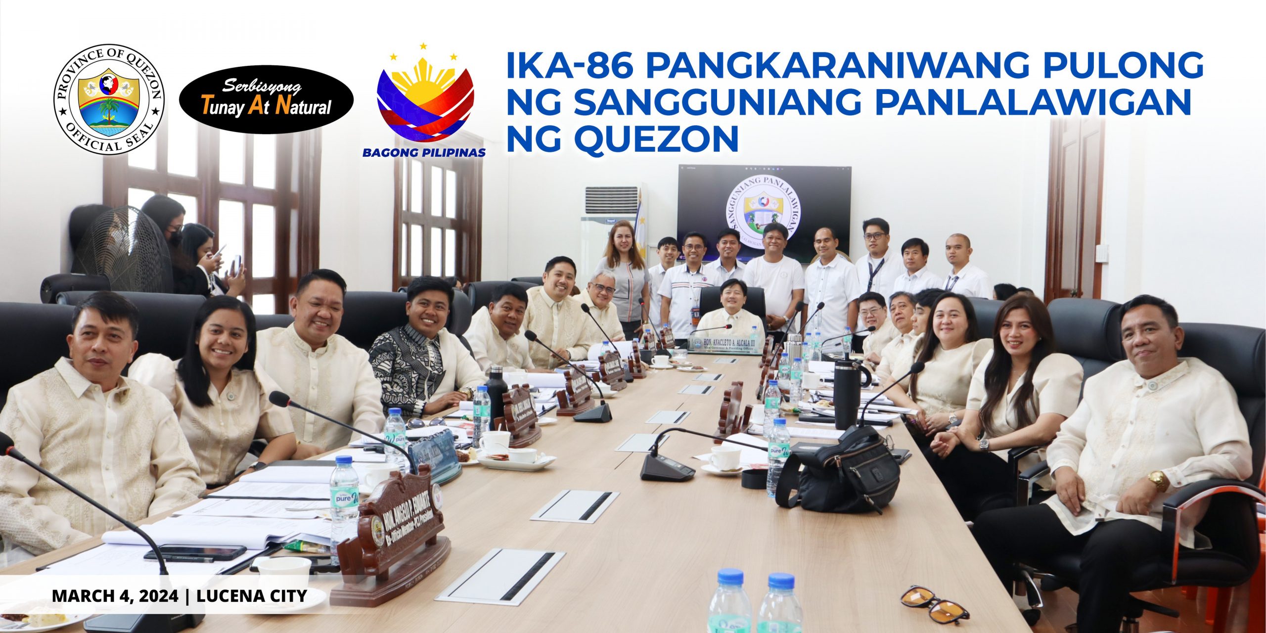 Ika-86 Pangkaraniwang Pulong ng Sangguniang Panlalawigan ng Quezon | March 4, 2024