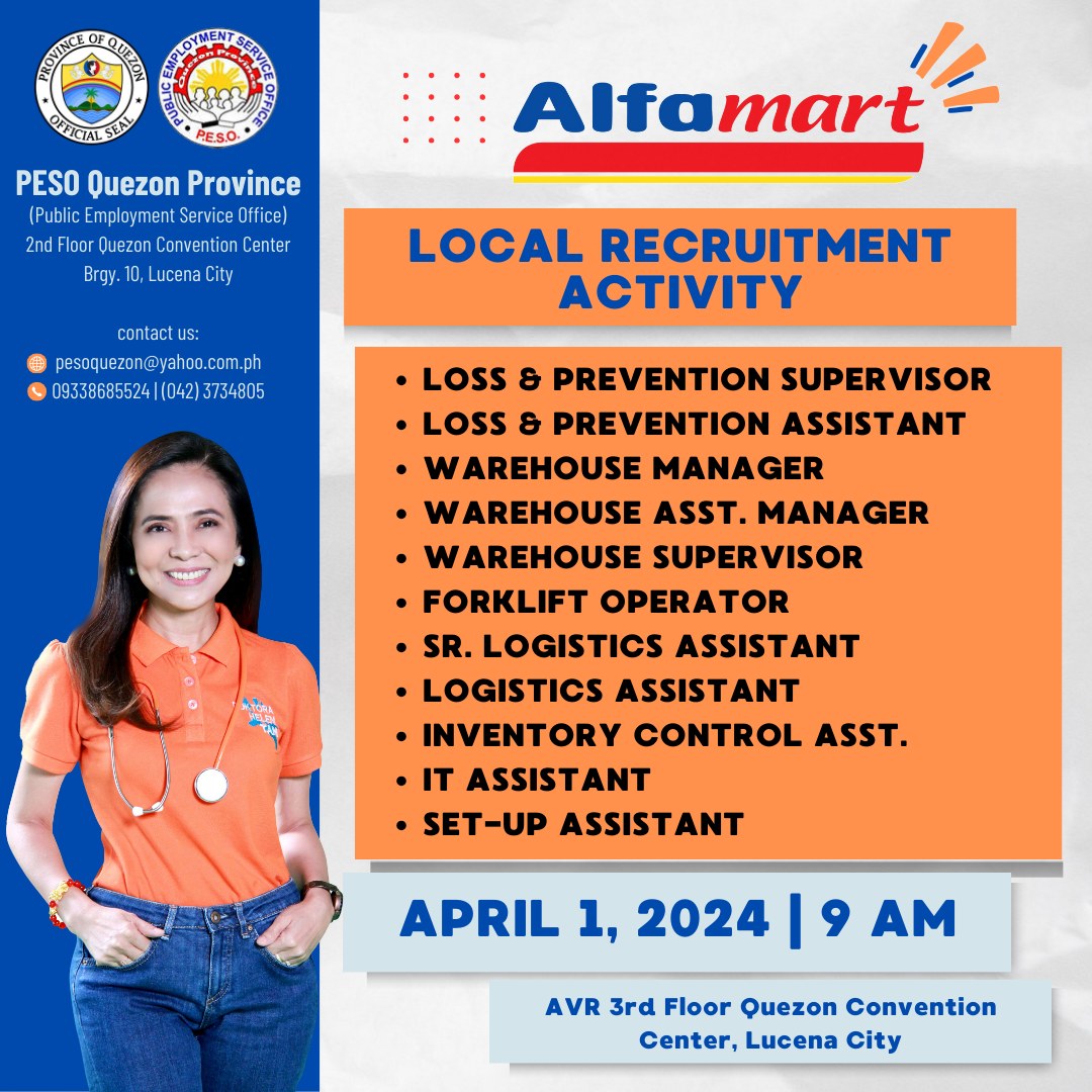 Local Recruitment Activity – April 01, 2024