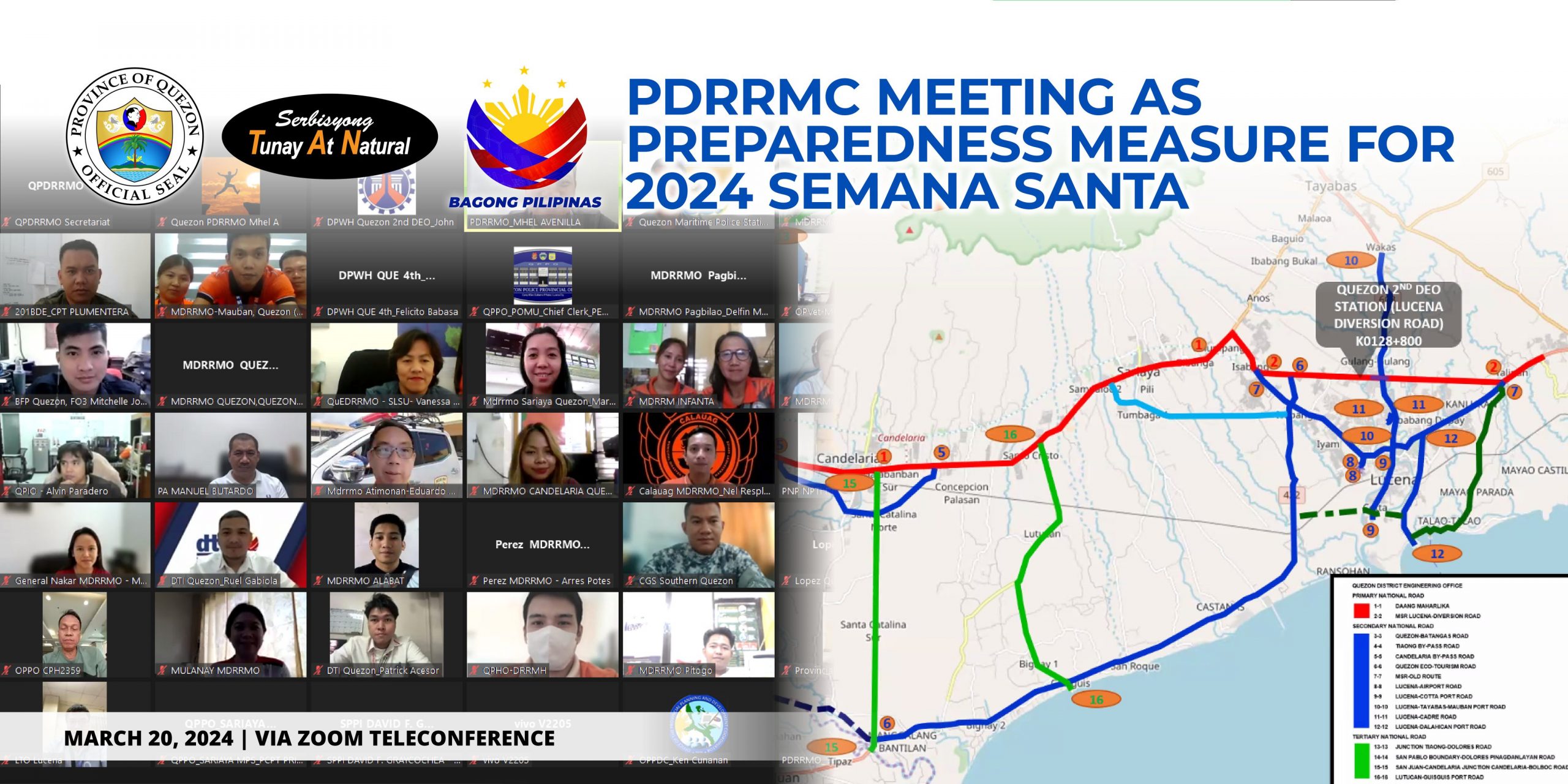 PDRRMC Meeting as Preparedness Measure for 2024 Semana Santa | March 20, 2024