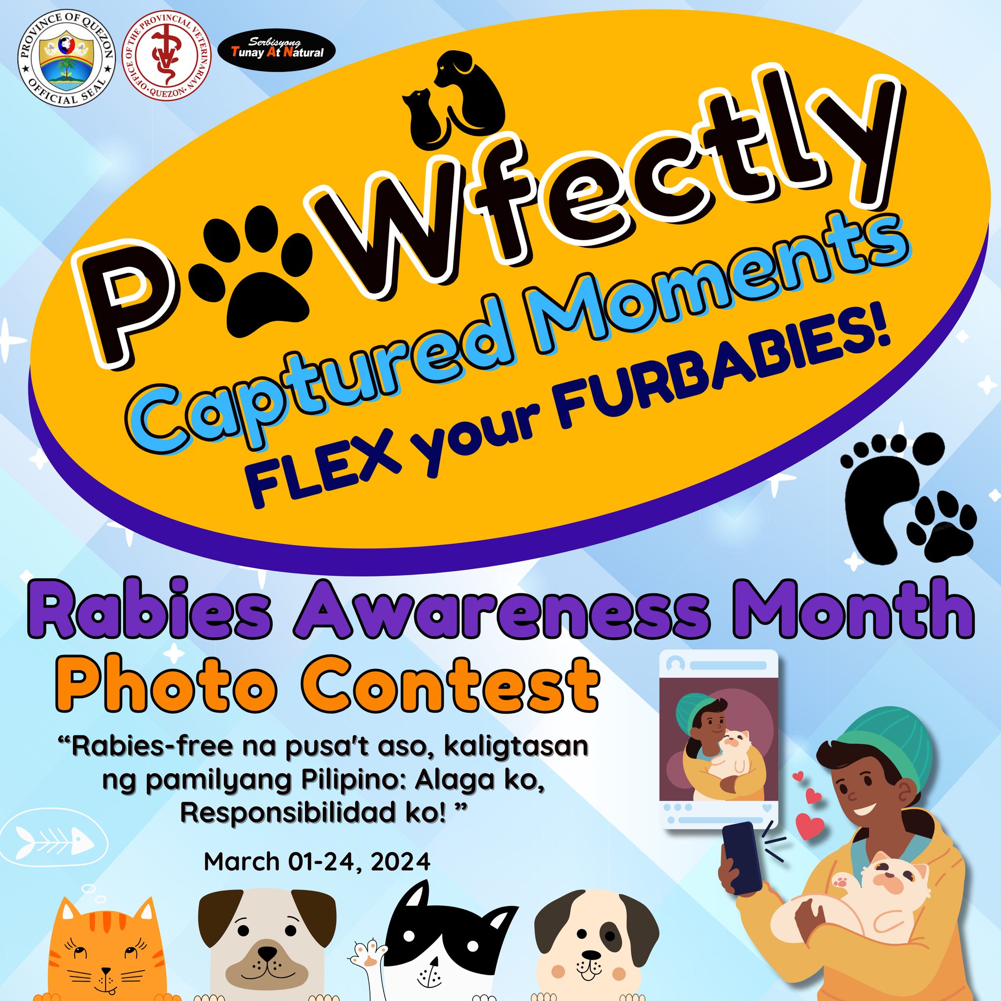 Pawfect Captured Moments Flex your Furbabies! Rabies Awareness Photo Contest – March 01-24, 2024