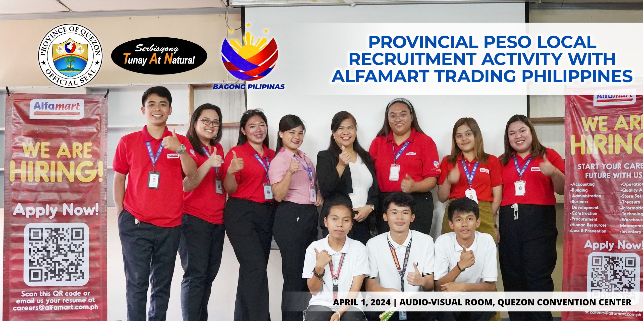 Provincial PESO Local Recruitment Activity with Alfamart Trading Philippines | April 01, 2024