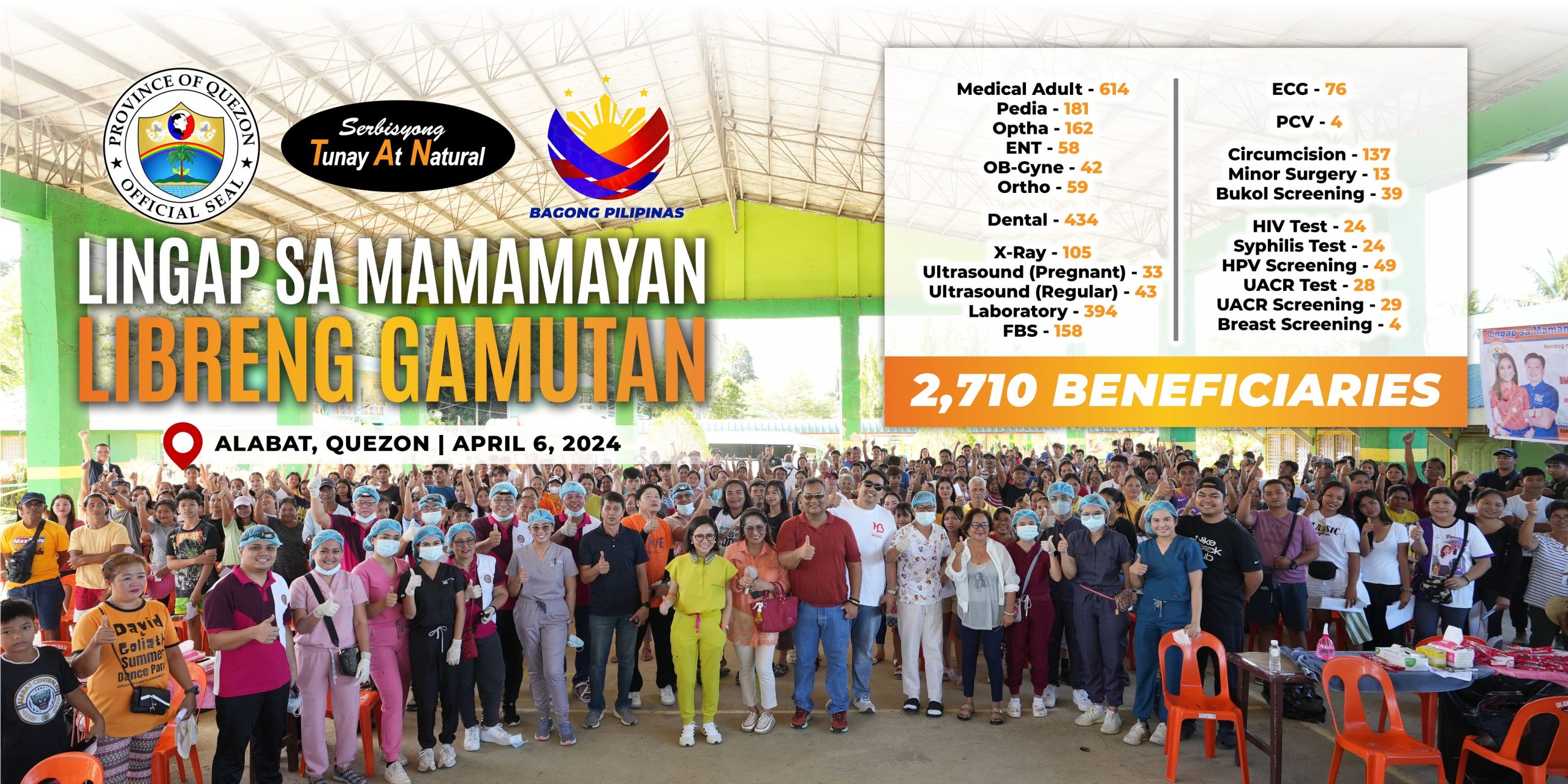 Lingap sa Mamamayan Libreng Gamutan – Alabat, Quezon | April 06, 2024