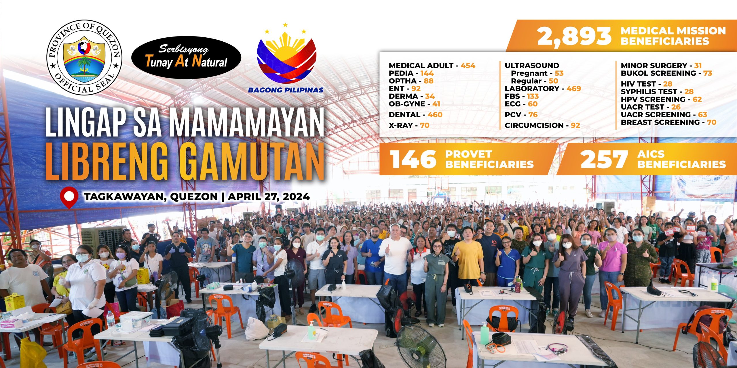 Lingap sa Mamamayan Libreng Gamutan – Tagkawayan, Quezon | April 27, 2024