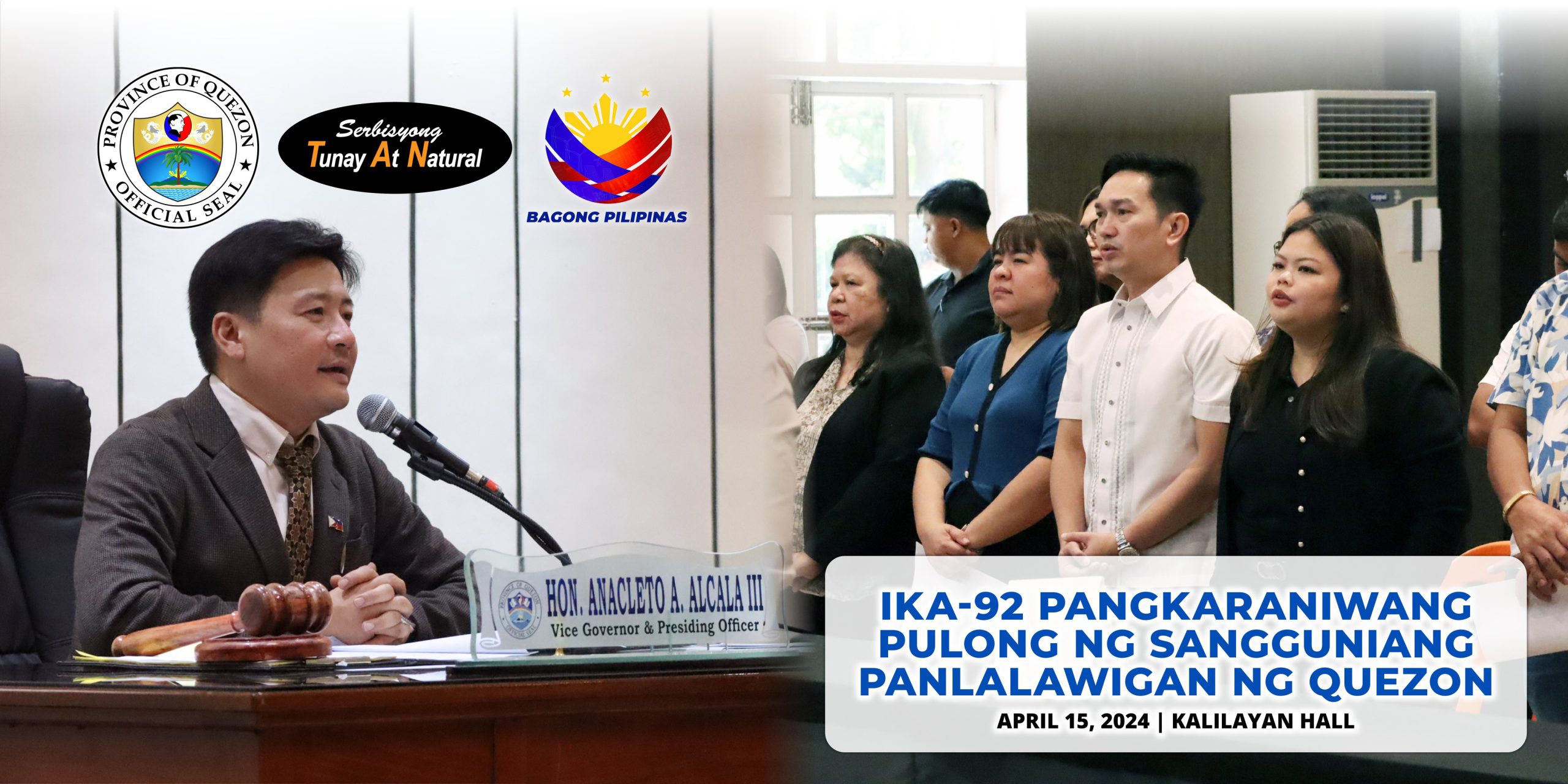 Ika-92 Pangkaraniwang pulong ng Sangguniang Panlalawigan ng Quezon | April 15, 2024